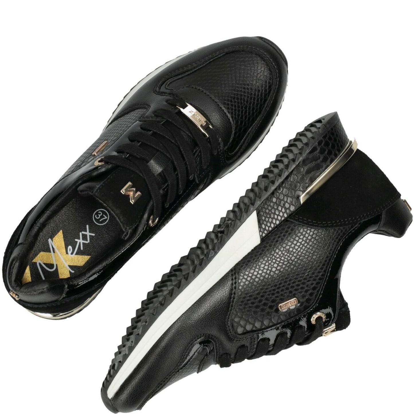 MEXX moteriški juodi laisvalaikio bateliai Fleur Sport Shoe