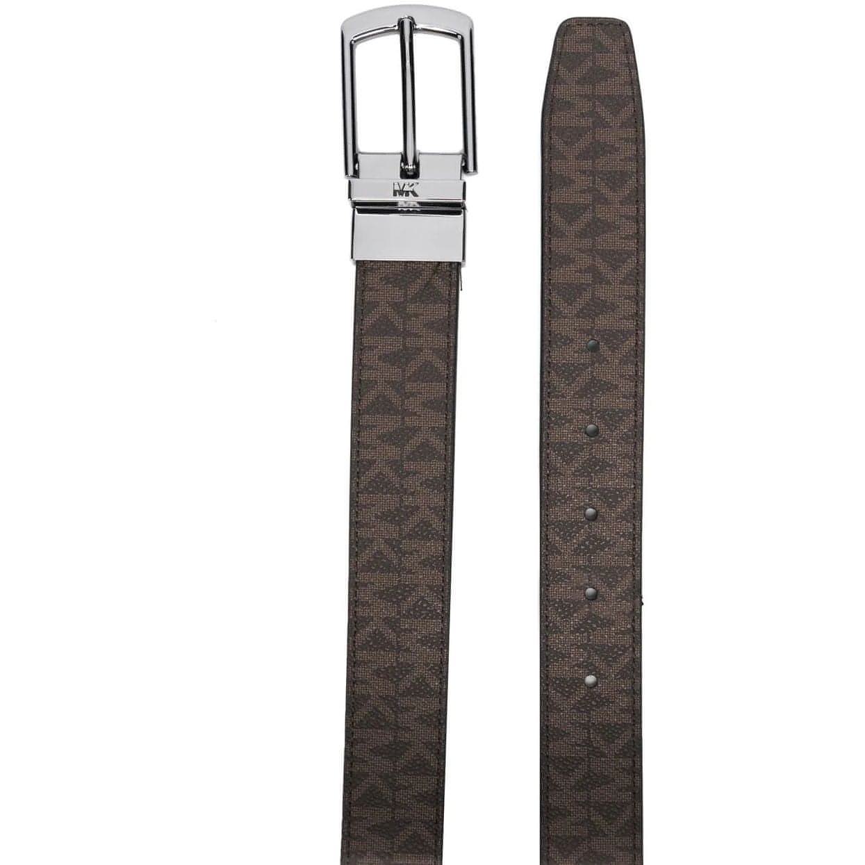MICHAEL KORS vyriškas rudas diržas 31mm logo belt