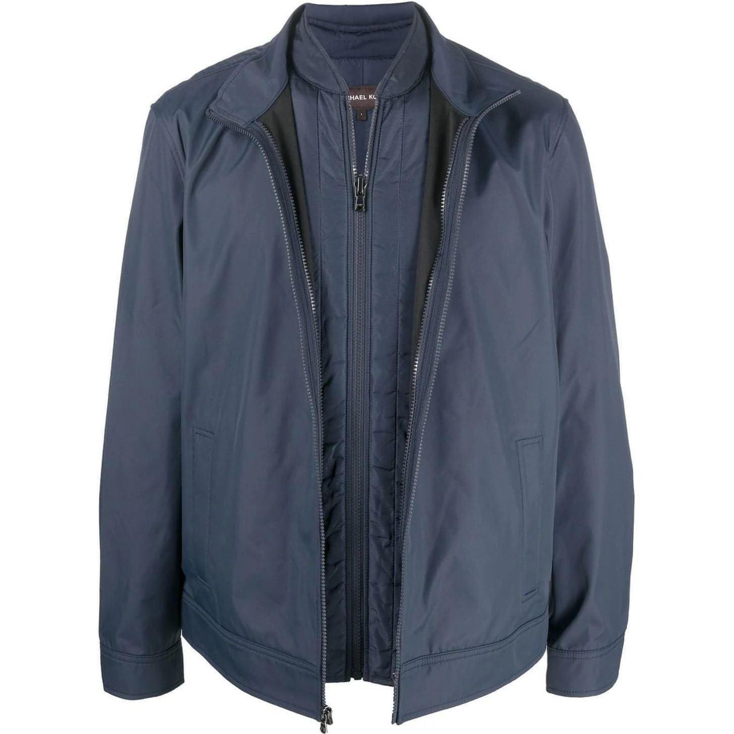 MICHAEL KORS vyriška tamsiai mėlyna plona striukė 3-in-1 track jacket