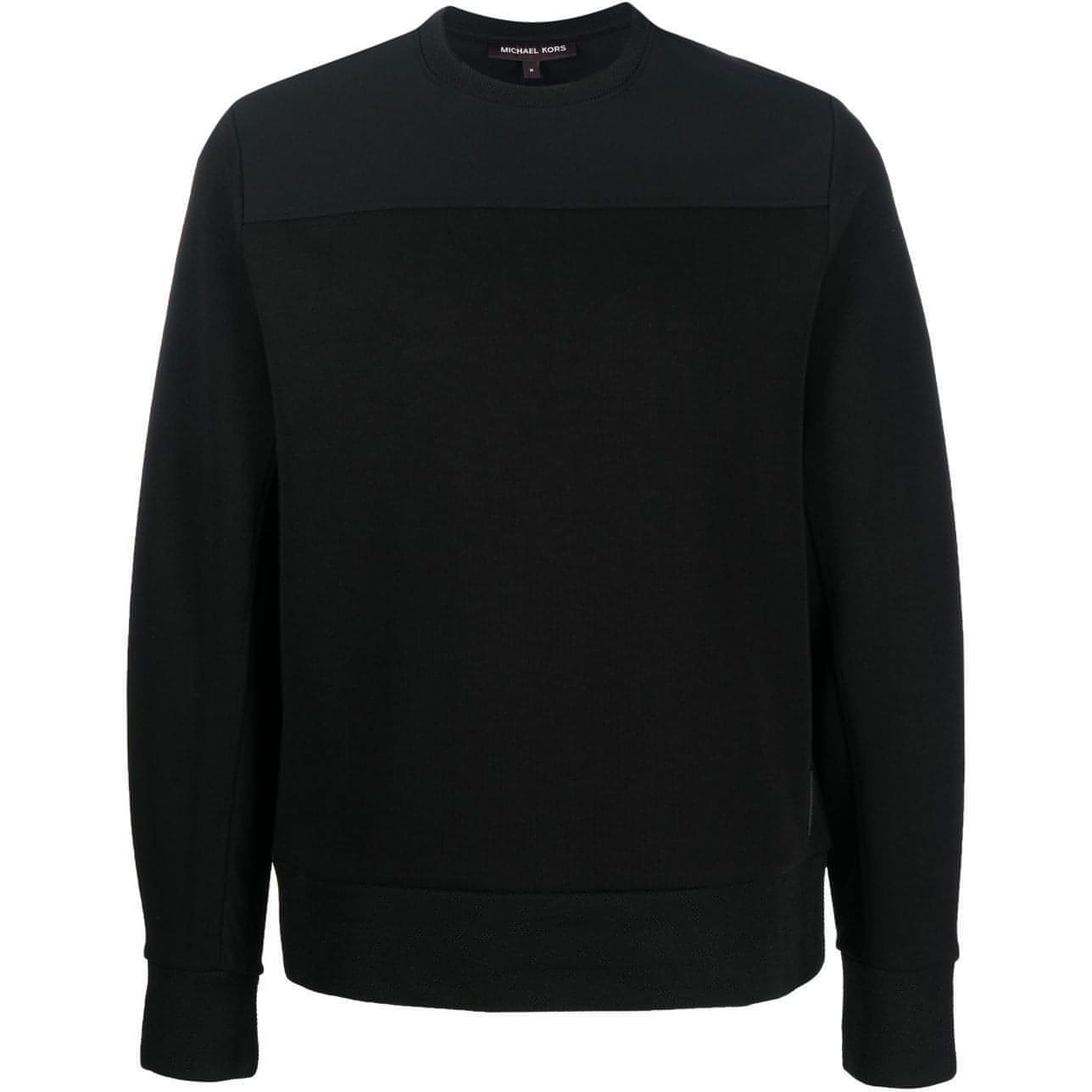 MICHAEL KORS vyriškas juodas megztinis Long sleeve crew sweater