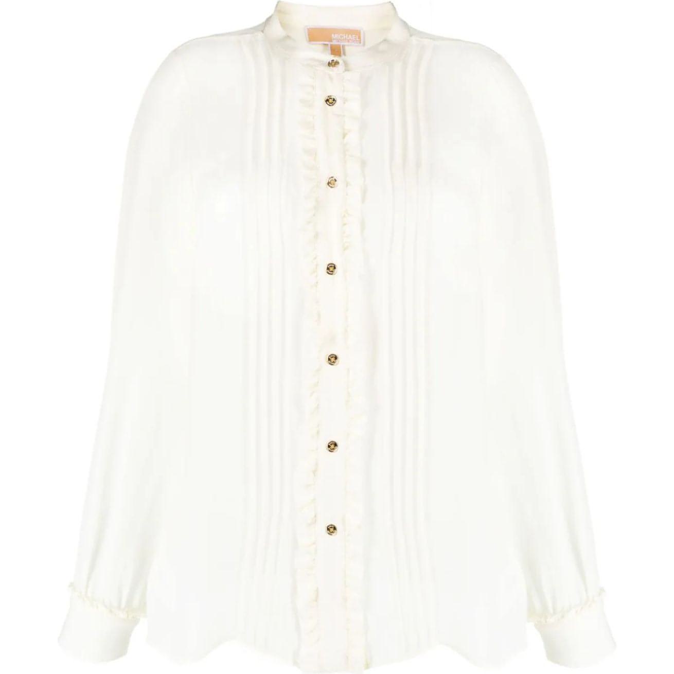 MICHAEL KORS moteriška šviesi palaidinė Rfl button down blouse