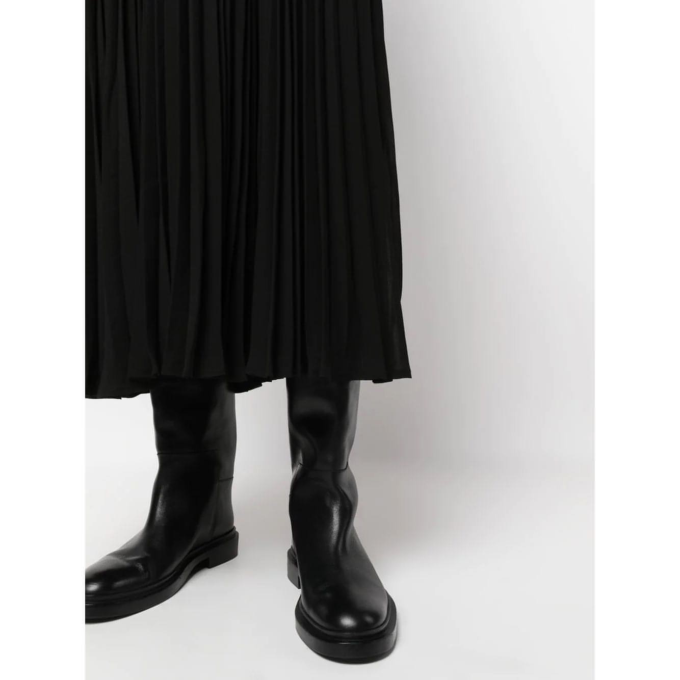 MICHAEL KORS moteriškas juodas sijonas Ggt midi pleat skrt
