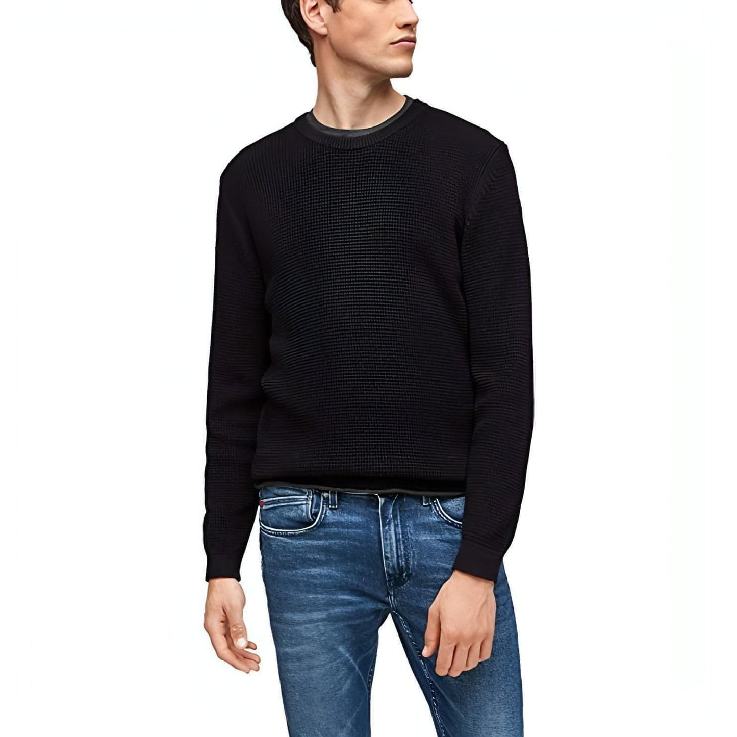 S'OLIVER vyriškas juodas megztinis