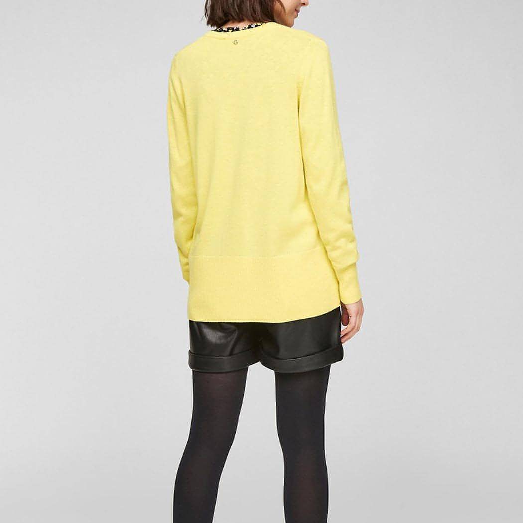 S'OLIVER moteriškas geltonas megztinis