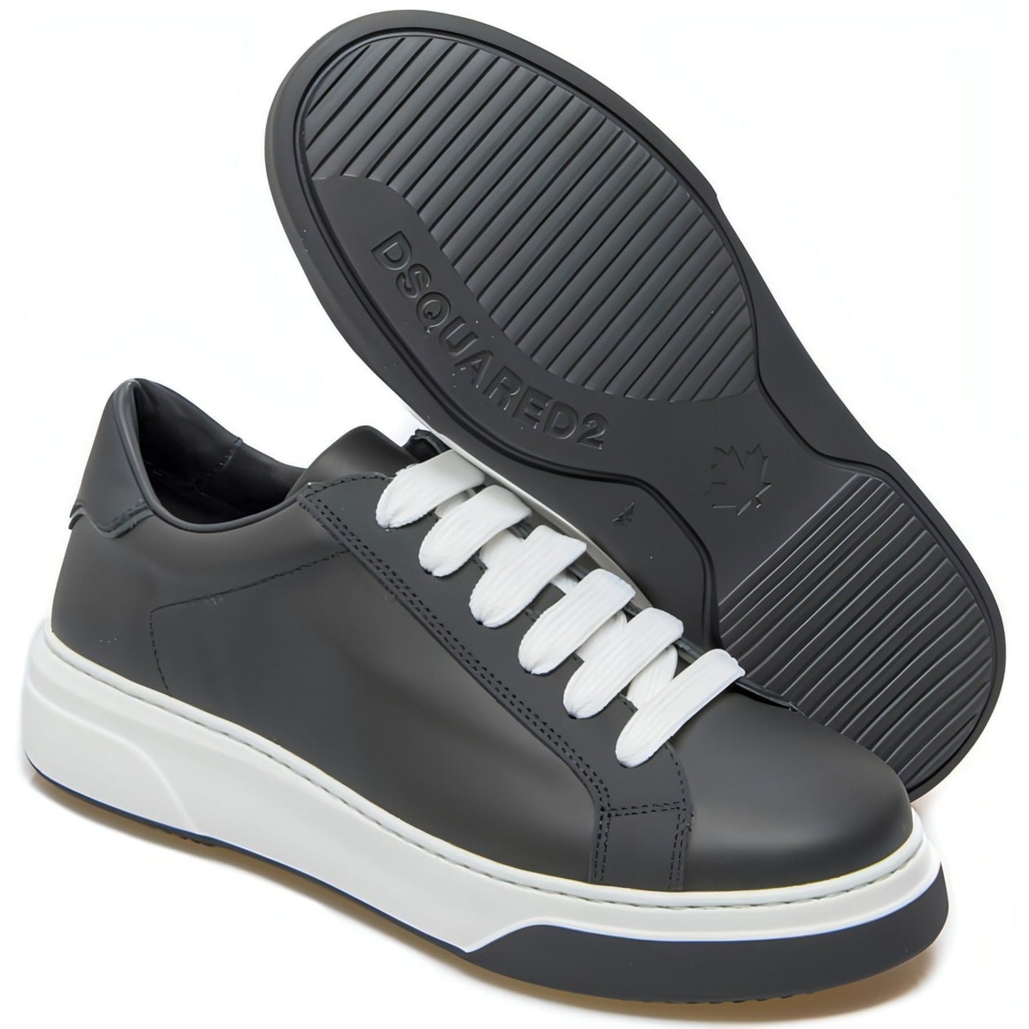 DSQUARED2 vyriški juodi odiniai laisvalaikio batai
