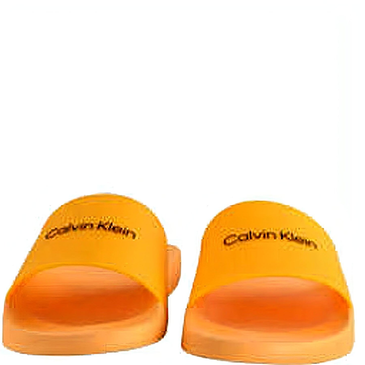 CALVIN KLEIN vyriškos oranžinės šlepetės per pirštą POOL SLIDE