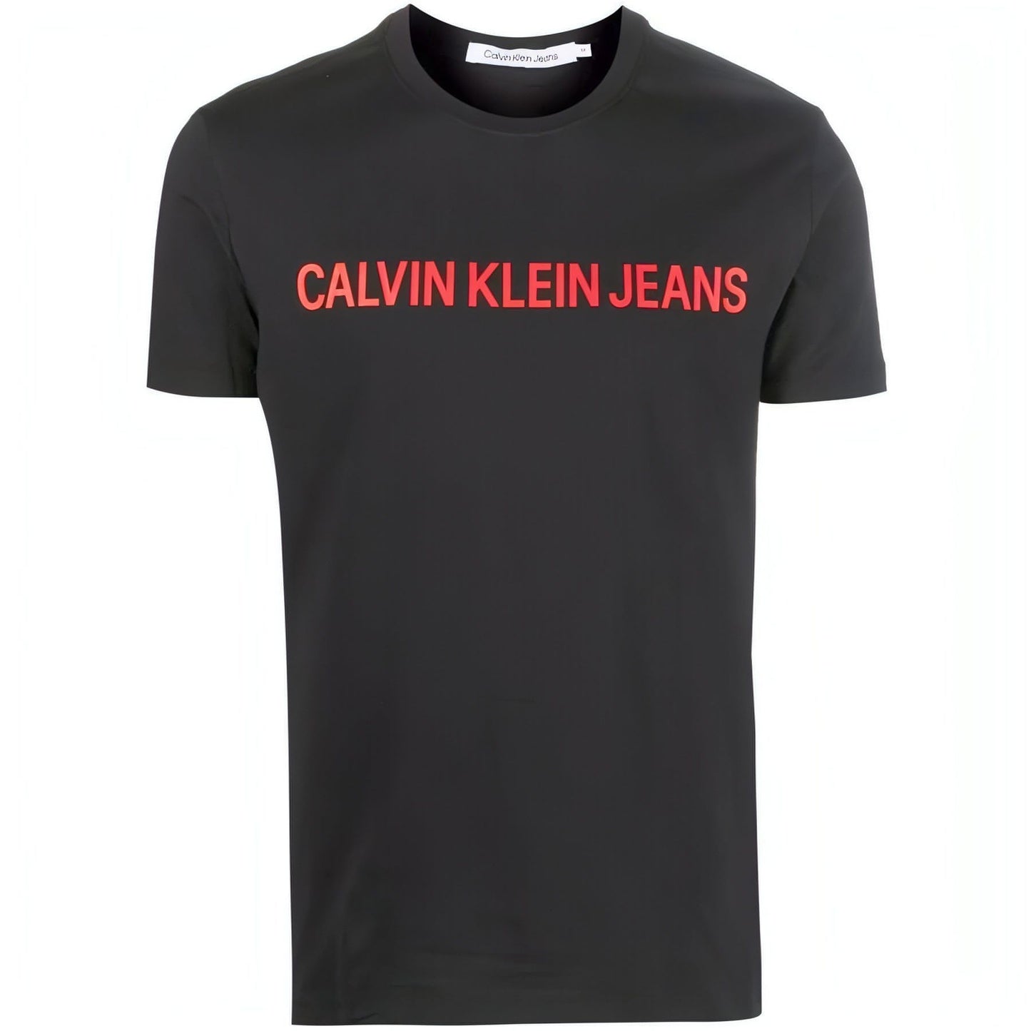 CALVIN KLEIN JEANS vyriški juodi marškinėliai
