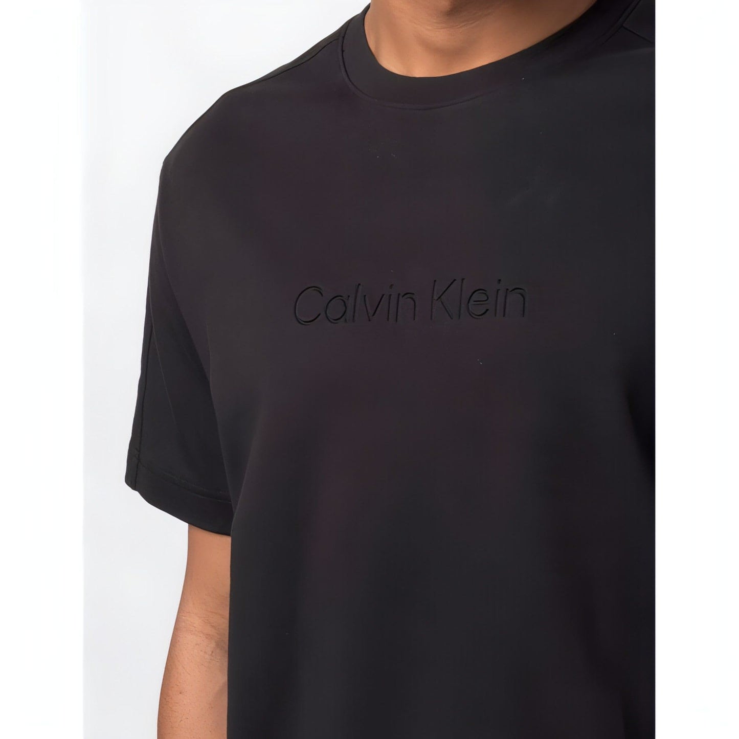 CALVIN KLEIN vyriški juodi marškinėliai