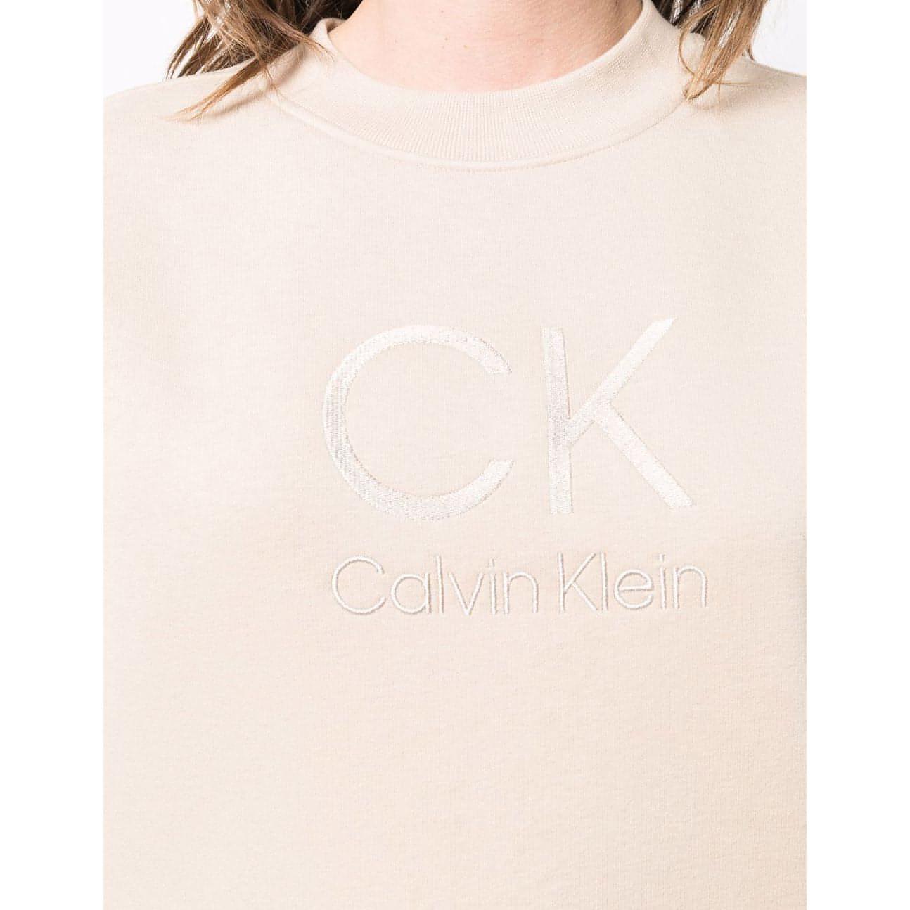 CALVIN KLEIN moteriškas kreminis džemperis