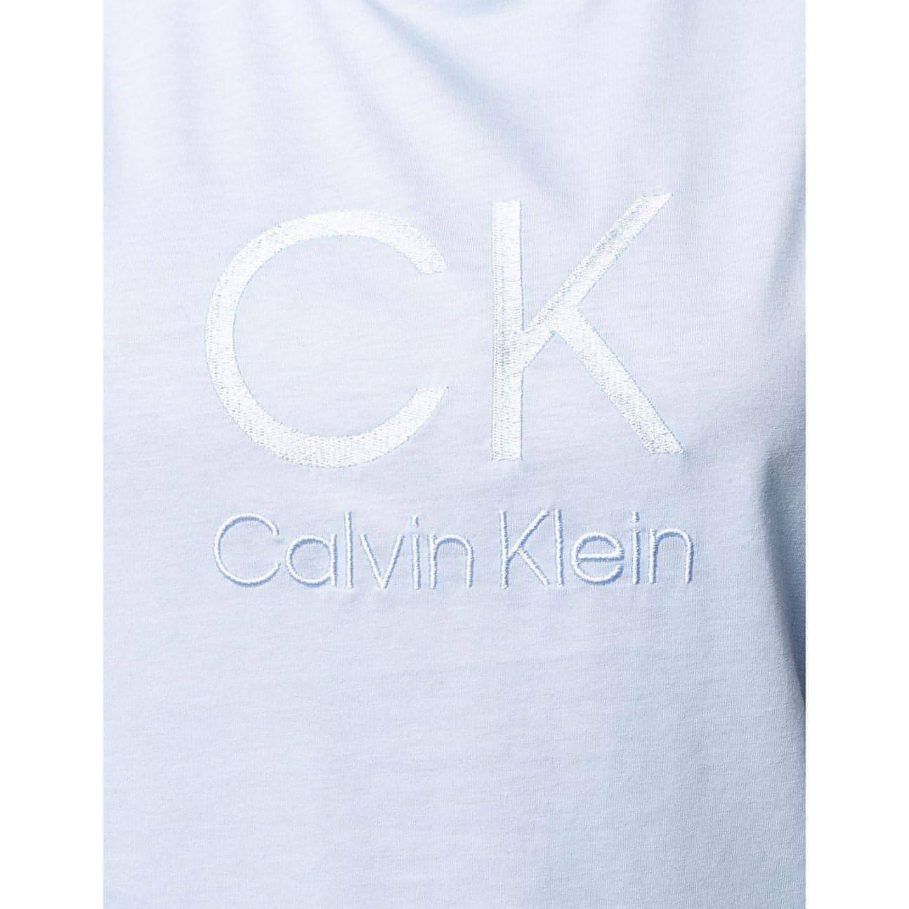 CALVIN KLEIN moteriški mėlyni marškinėliai