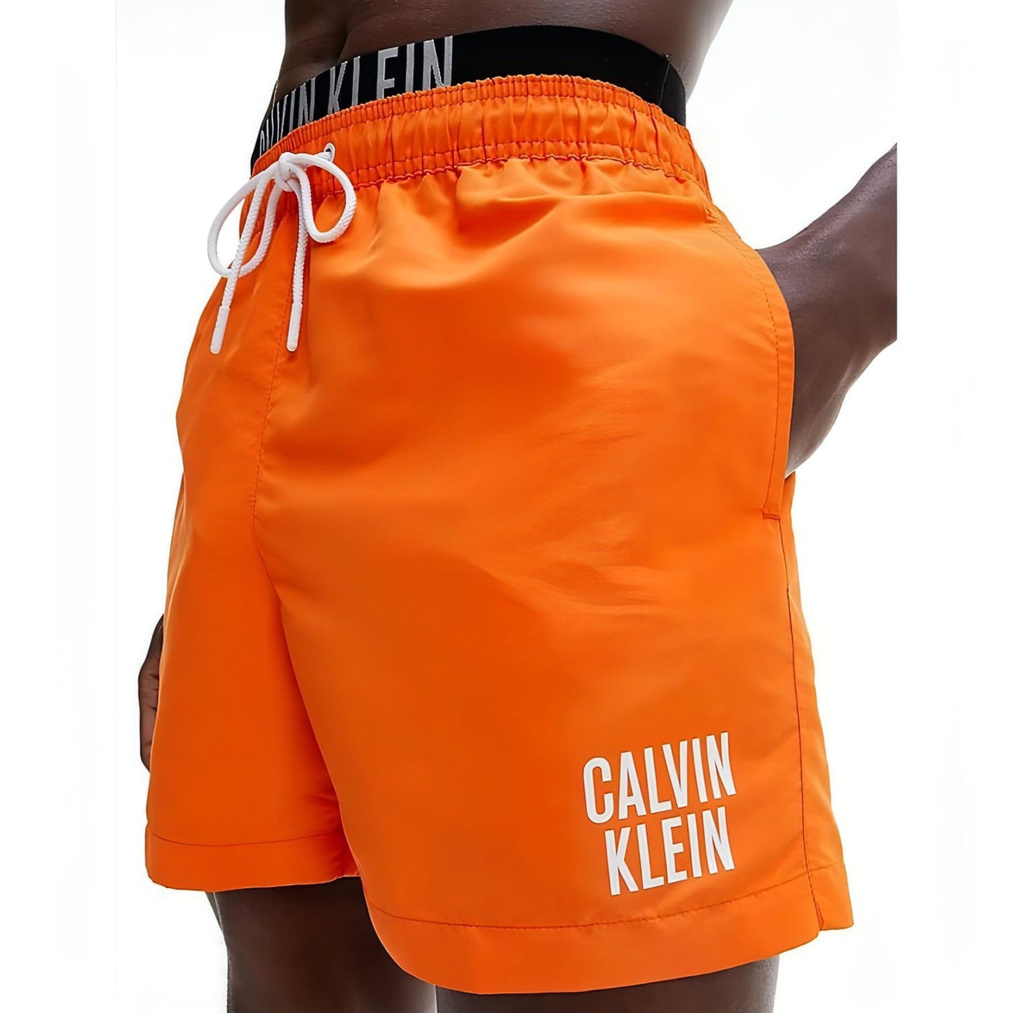 CALVIN KLEIN vyriški oranžiniai šortai