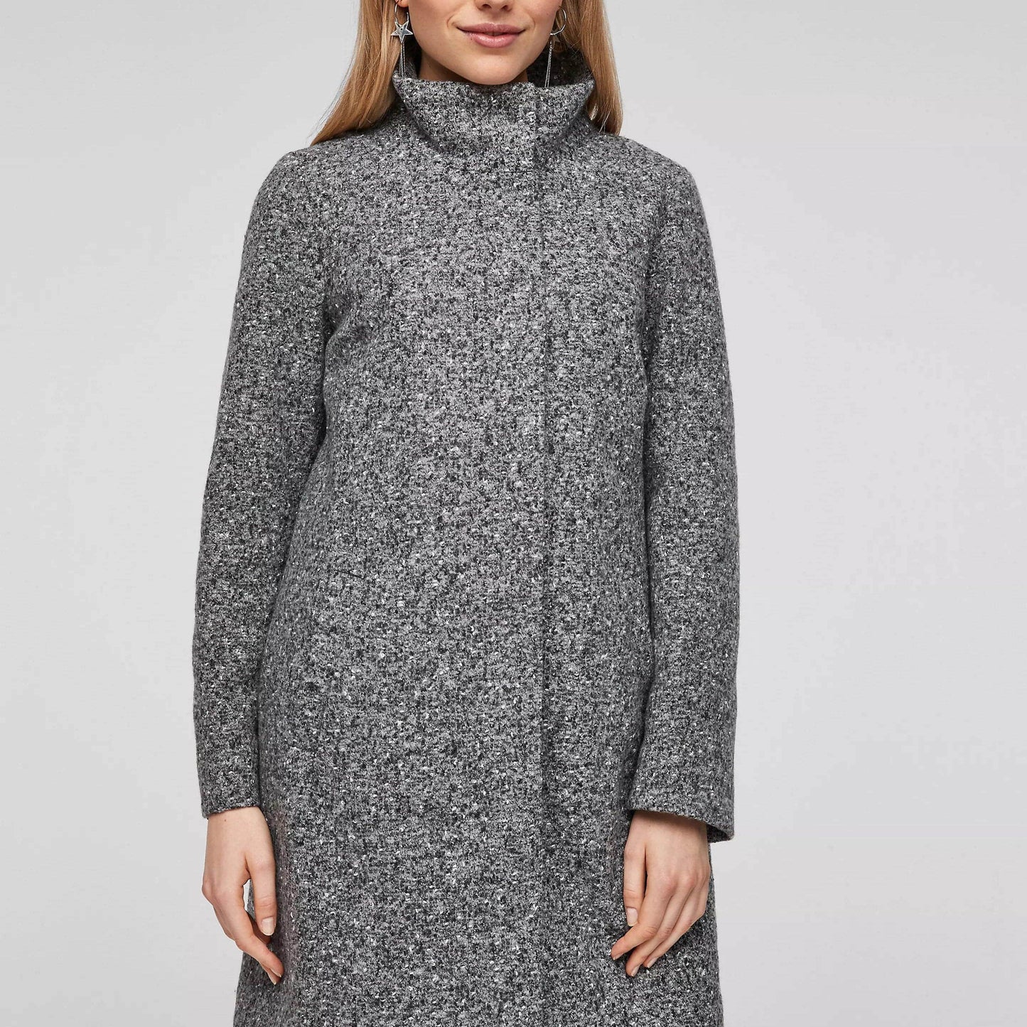 S. OLIVER pilkas moteriškas paltas
