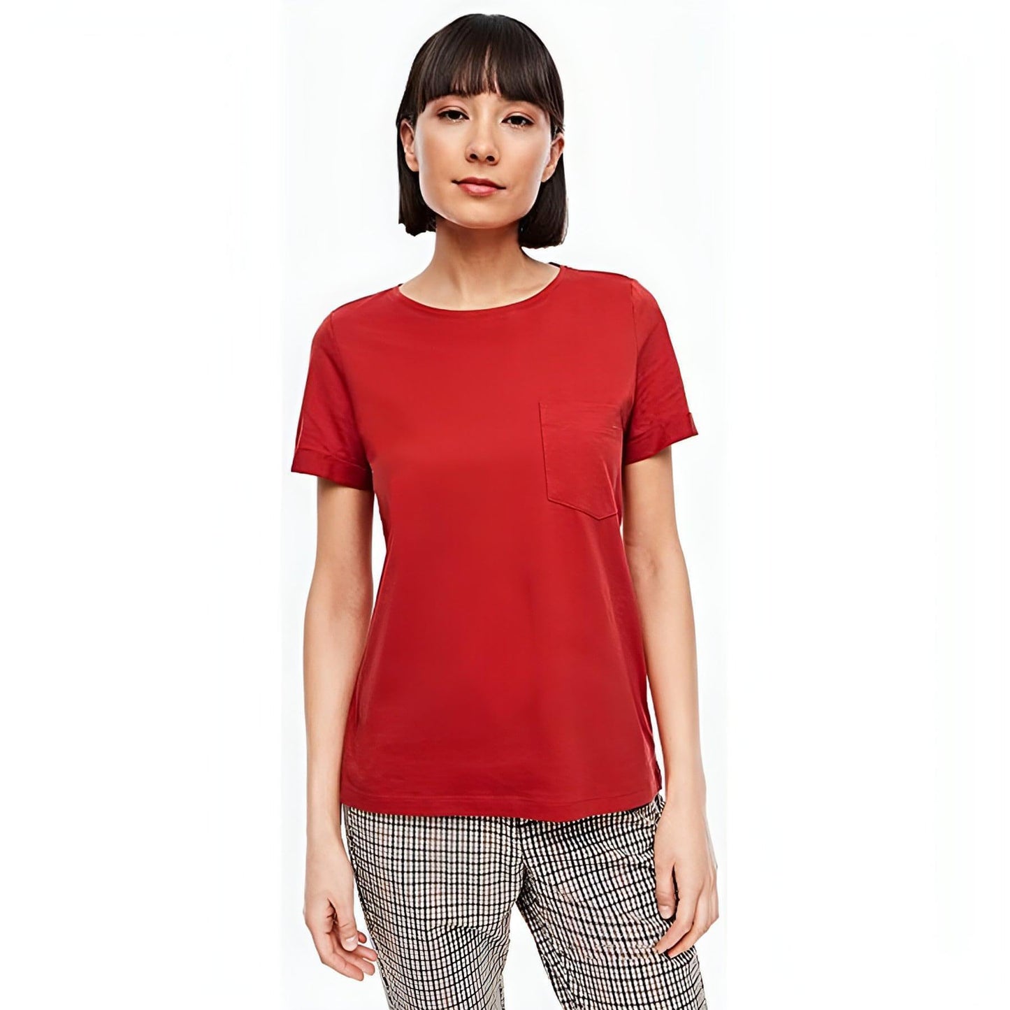 S. OLIVER raudoni moteriški marškinėliai