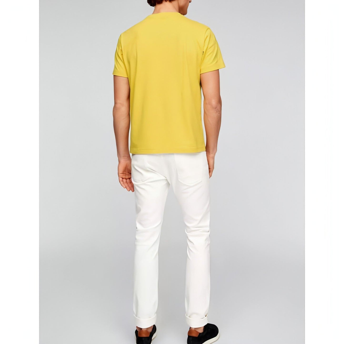 S. OLIVER geltoni vyriški marškinėliai