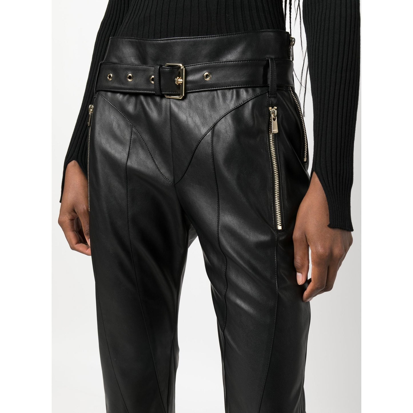 PINKO moteriškos juodos kelnės Hardware trousers