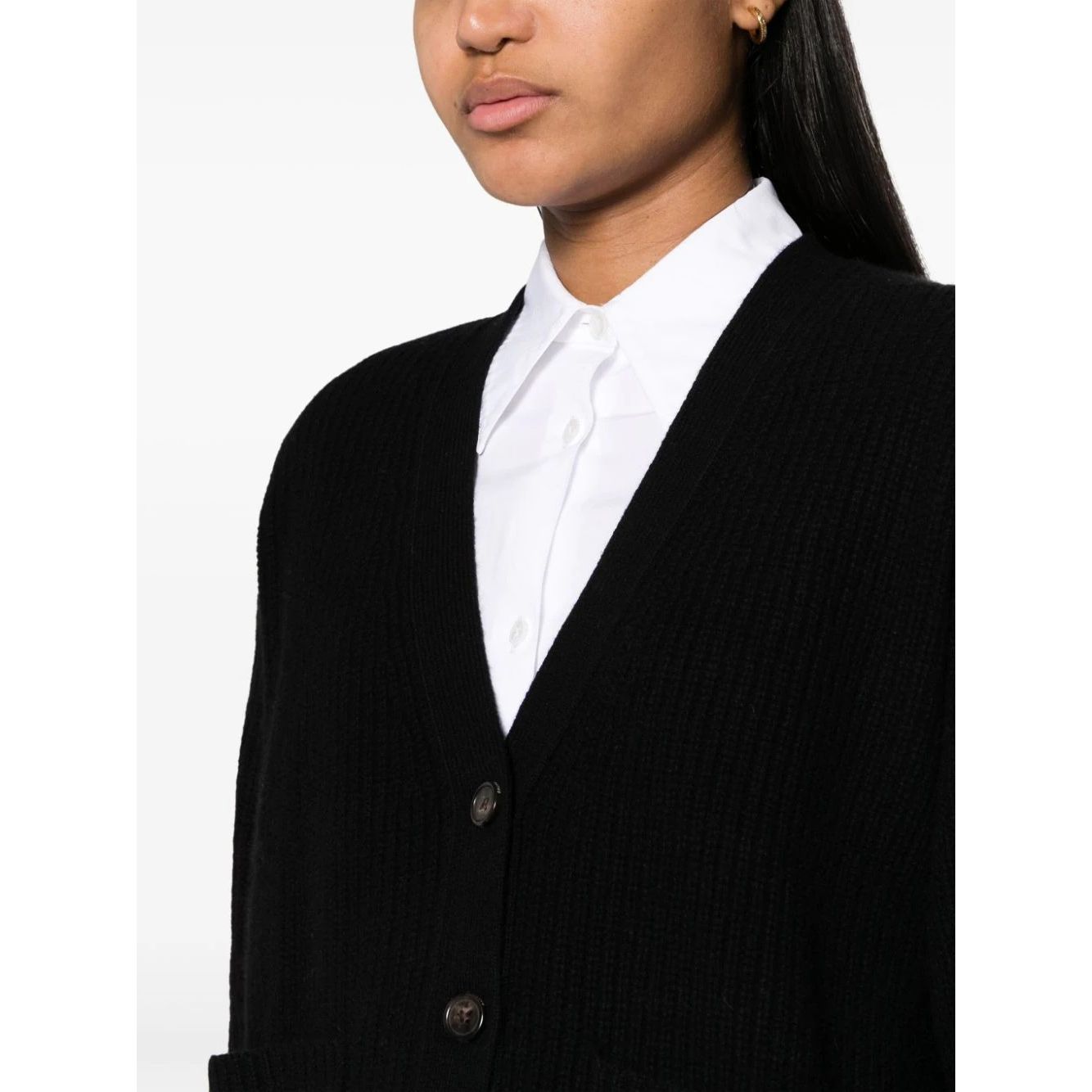 POLO RALPH LAUREN moteriškas juodas megztinis Long sleeve cardigan