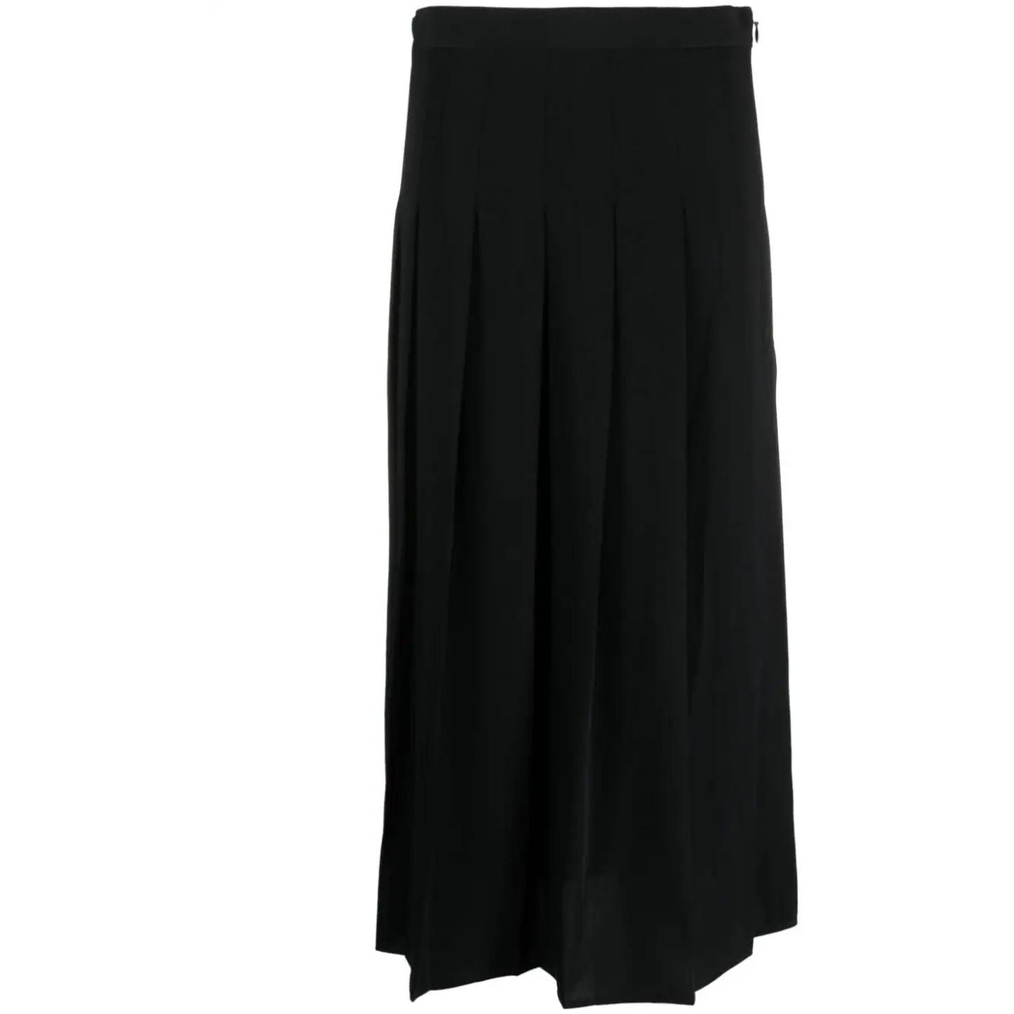 POLO RALPH LAUREN moteriškas juodas sijonas Plate midi skirt