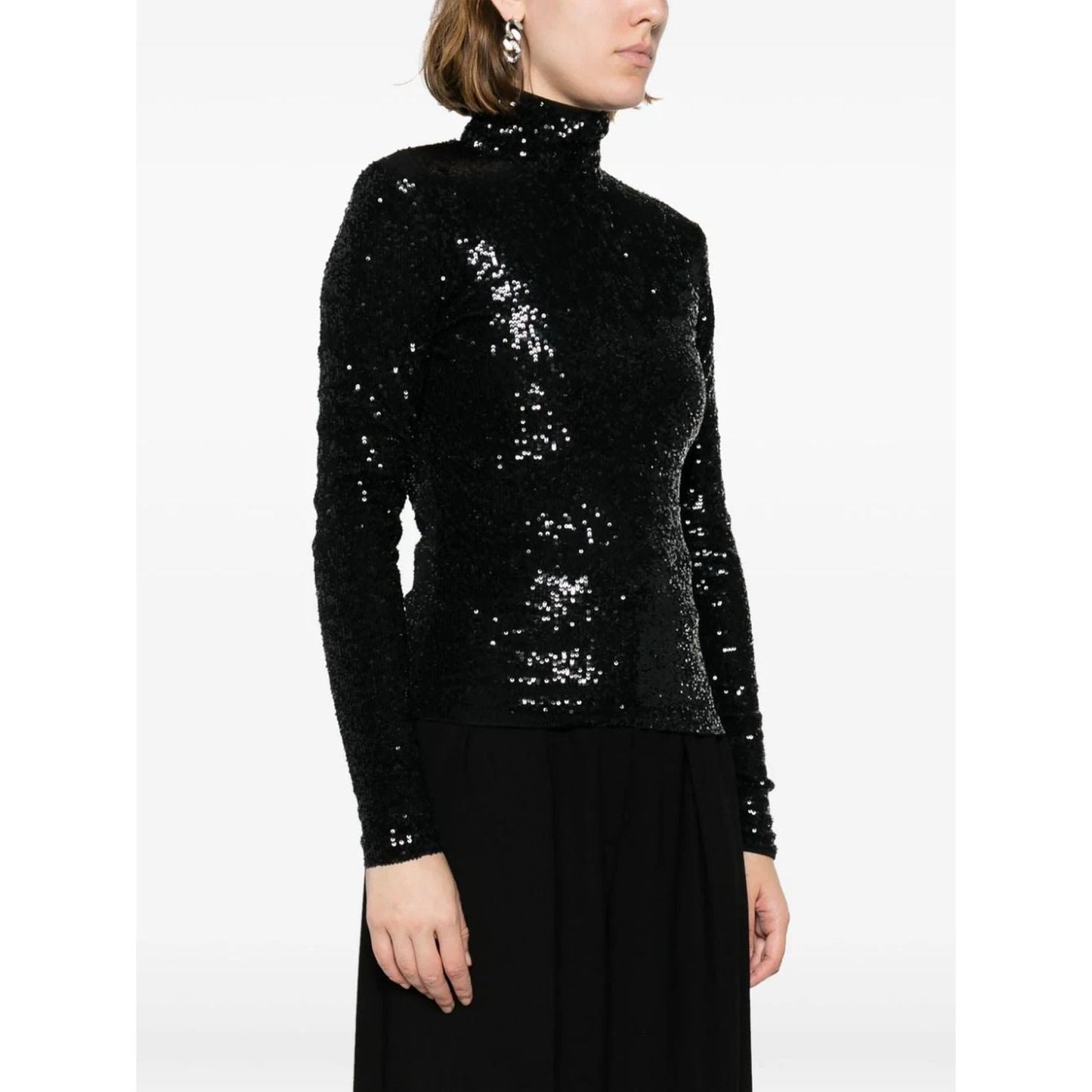 POLO RALPH LAUREN moteriškas juodas megztinis Long sleeve pullover