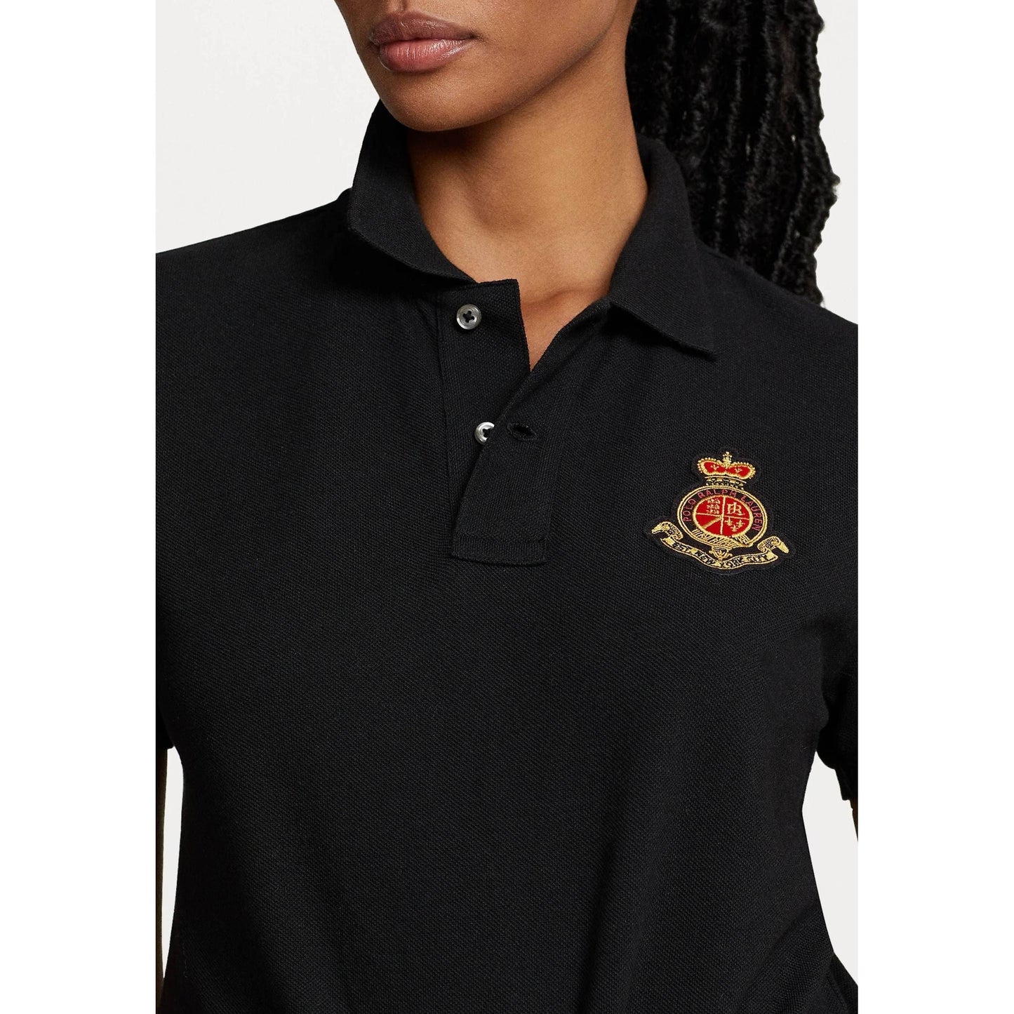 POLO RALPH LAUREN moteriški juodi Polo marškinėliai trumpomis rankovėmis Short sleeve polo shirt