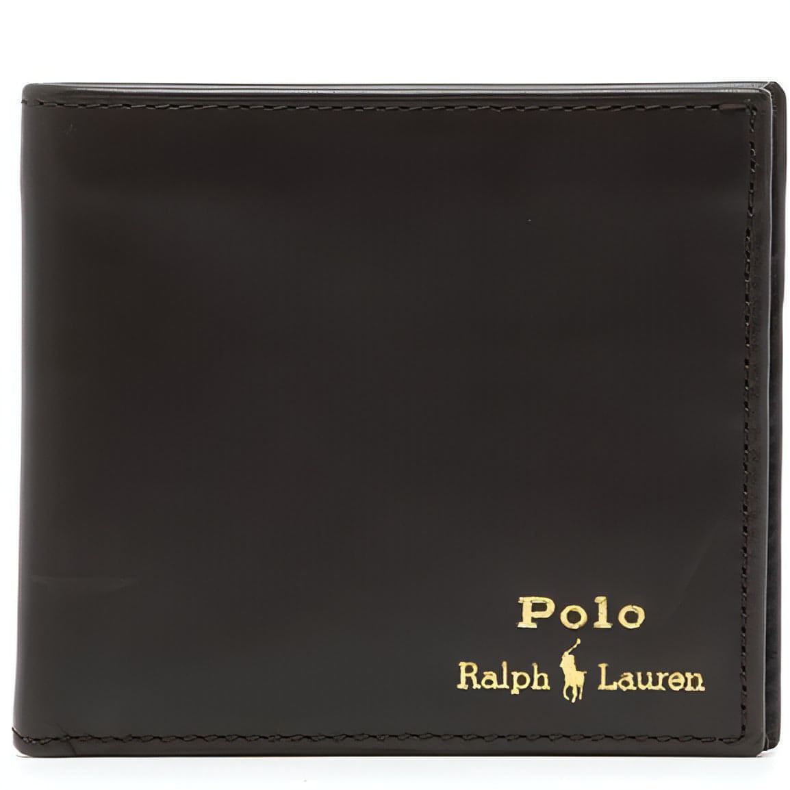 POLO RALPH LAUREN vyriška ruda piniginė Smooth leather wallet
