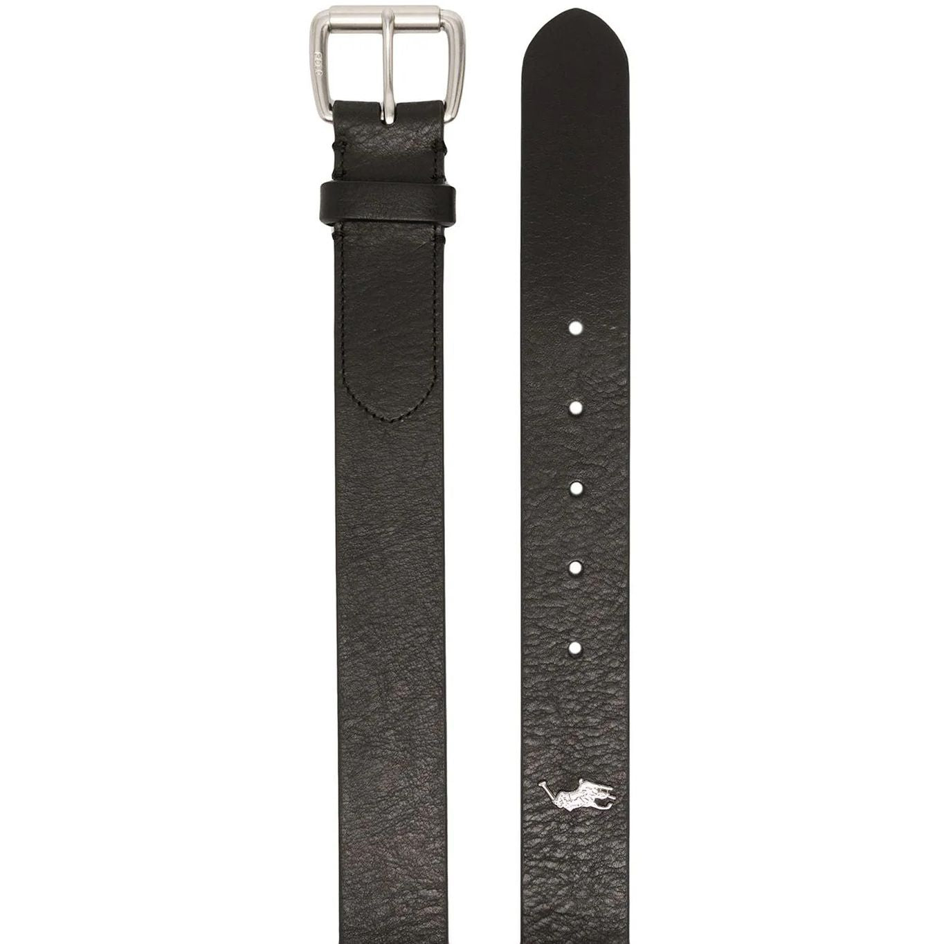 POLO RALPH LAUREN vyriškas juodas diržas Tumbled leather belt