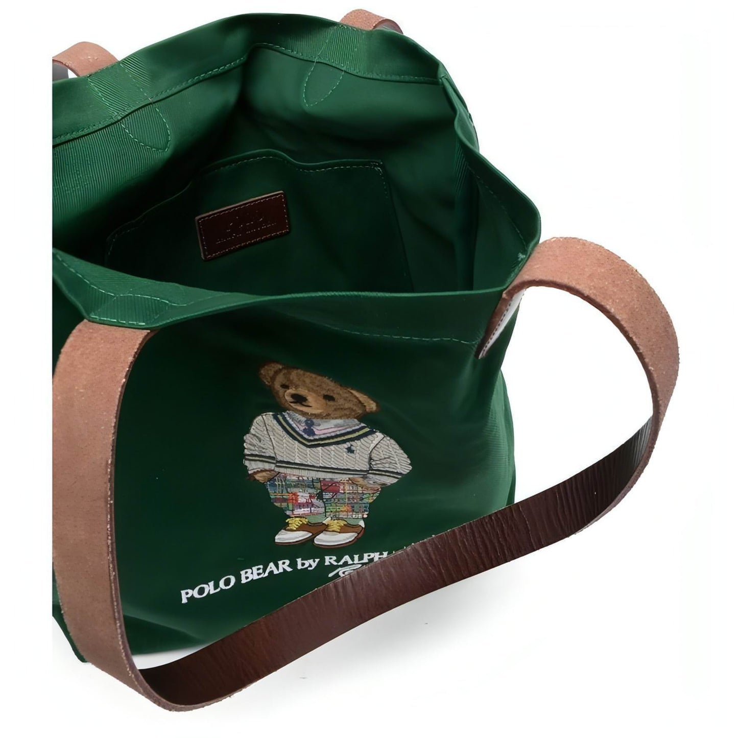 POLO RALPH LAUREN moteriškas žalias krepšys Medium tote bag