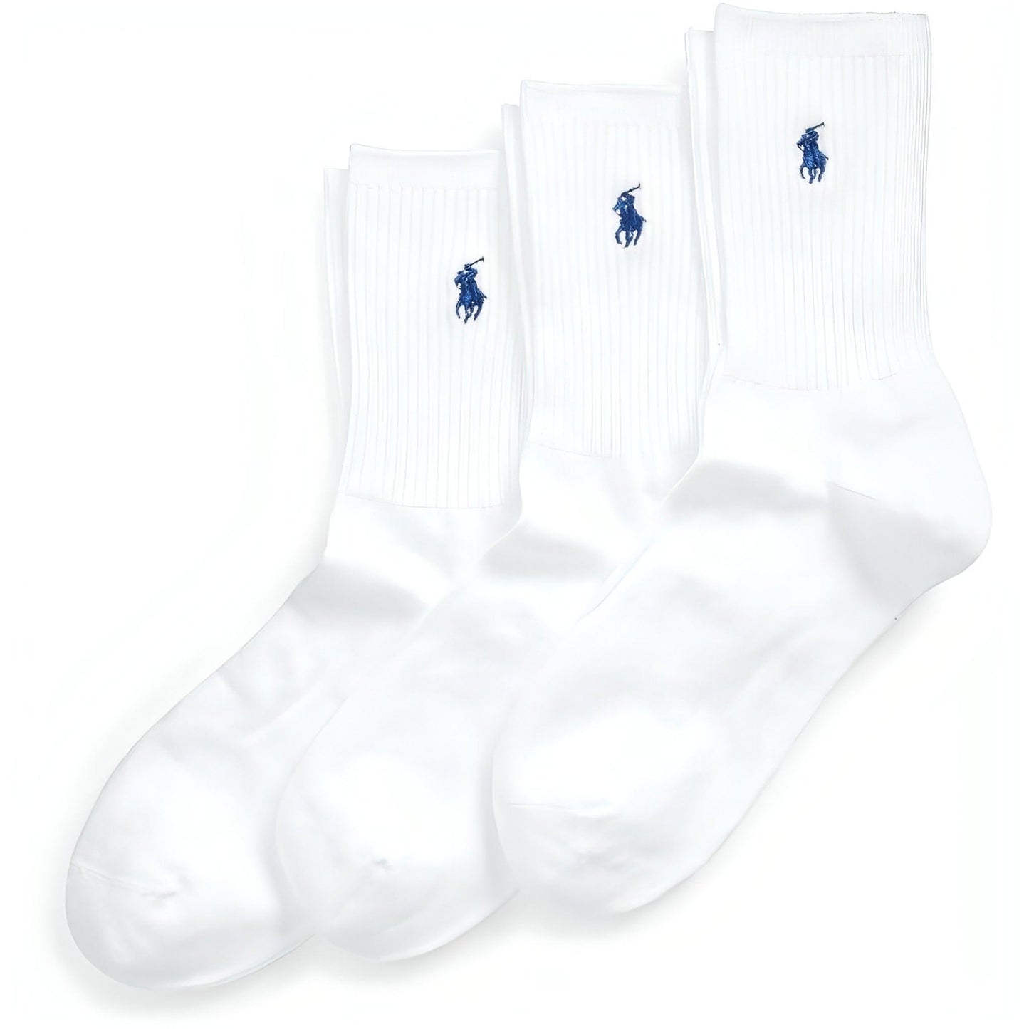POLO RALPH LAUREN moteriškos baltos kojinės Supersoft 3-pack socks