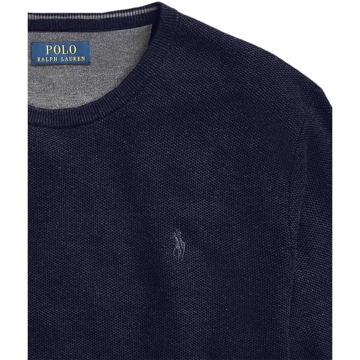 POLO RALPH LAUREN vyriškas tamsiai mėlynas megztinis