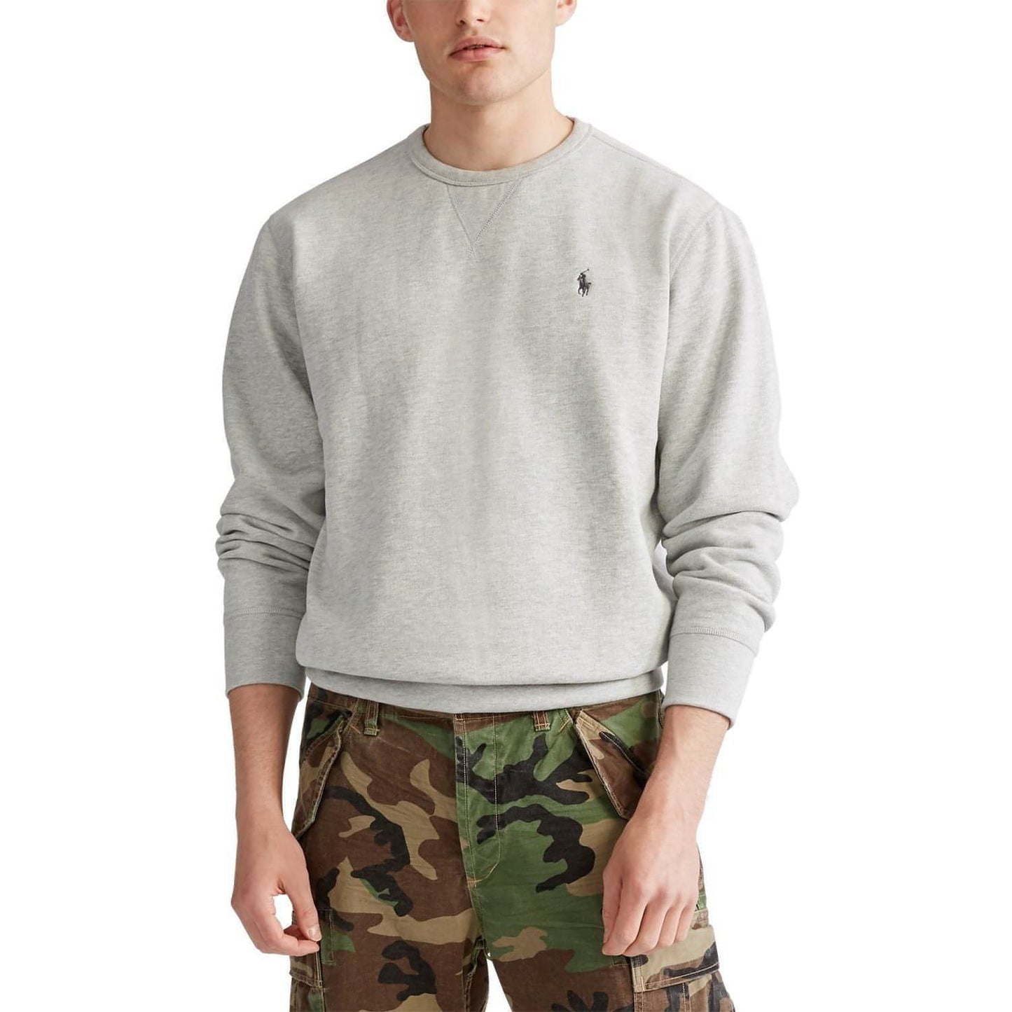 POLO RALPH LAUREN vyriški pilki marškinėliai trumpomis rankovėmis The rl fleece sweatshirt
