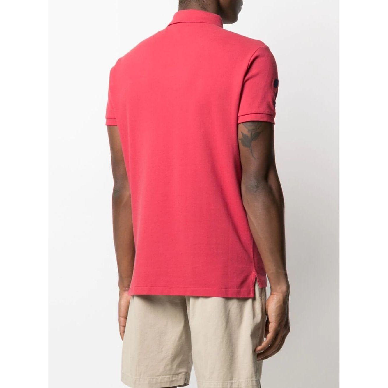 POLO RALPH LAUREN vyriški raudoni polo tipo marškinėliai
