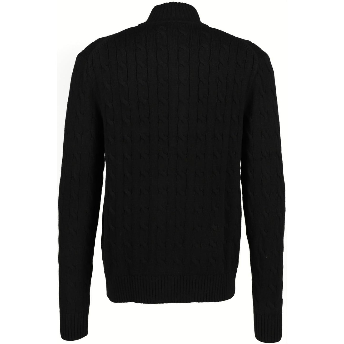 POLO RALPH LAUREN vyriškas juodas megztinis Long sleeve full zip sweater
