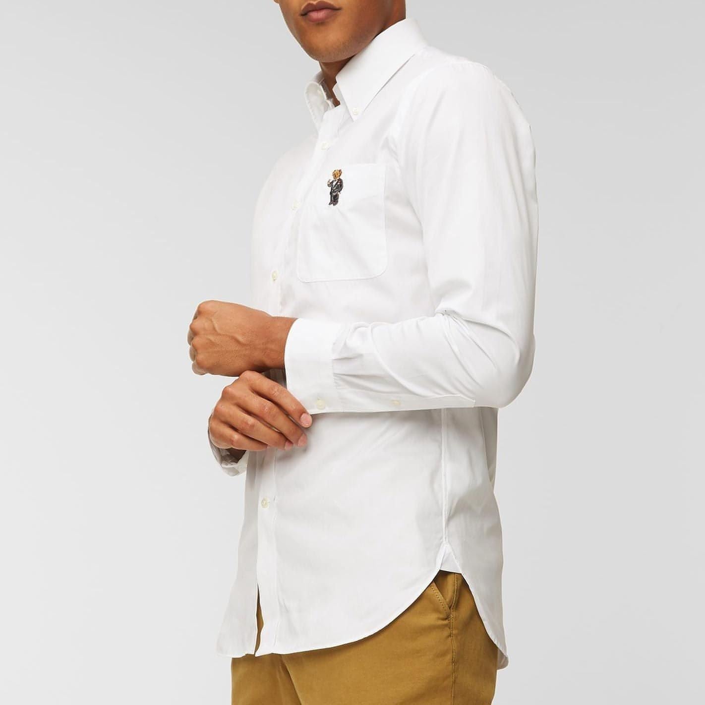 POLO RALPH LAUREN vyriški balti marškiniai