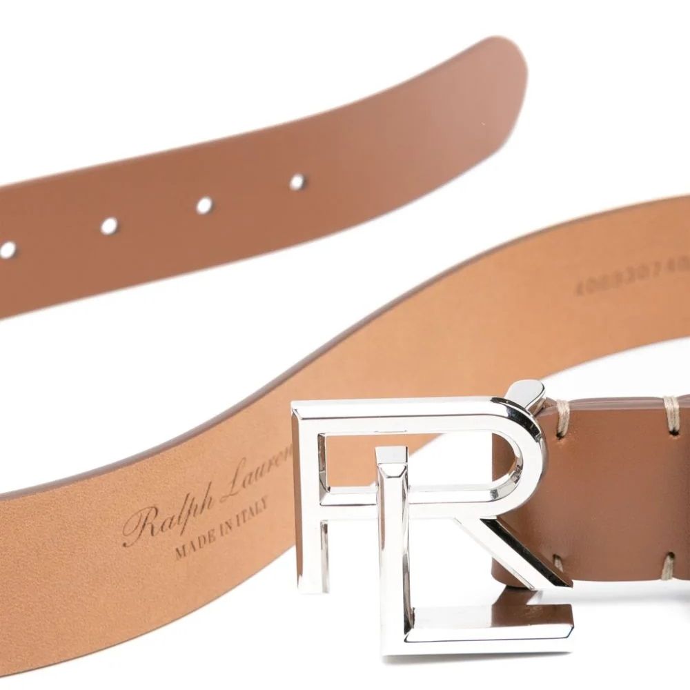 RALPH LAUREN moteriškas auksinis diržas 32mm rl logo belt medium
