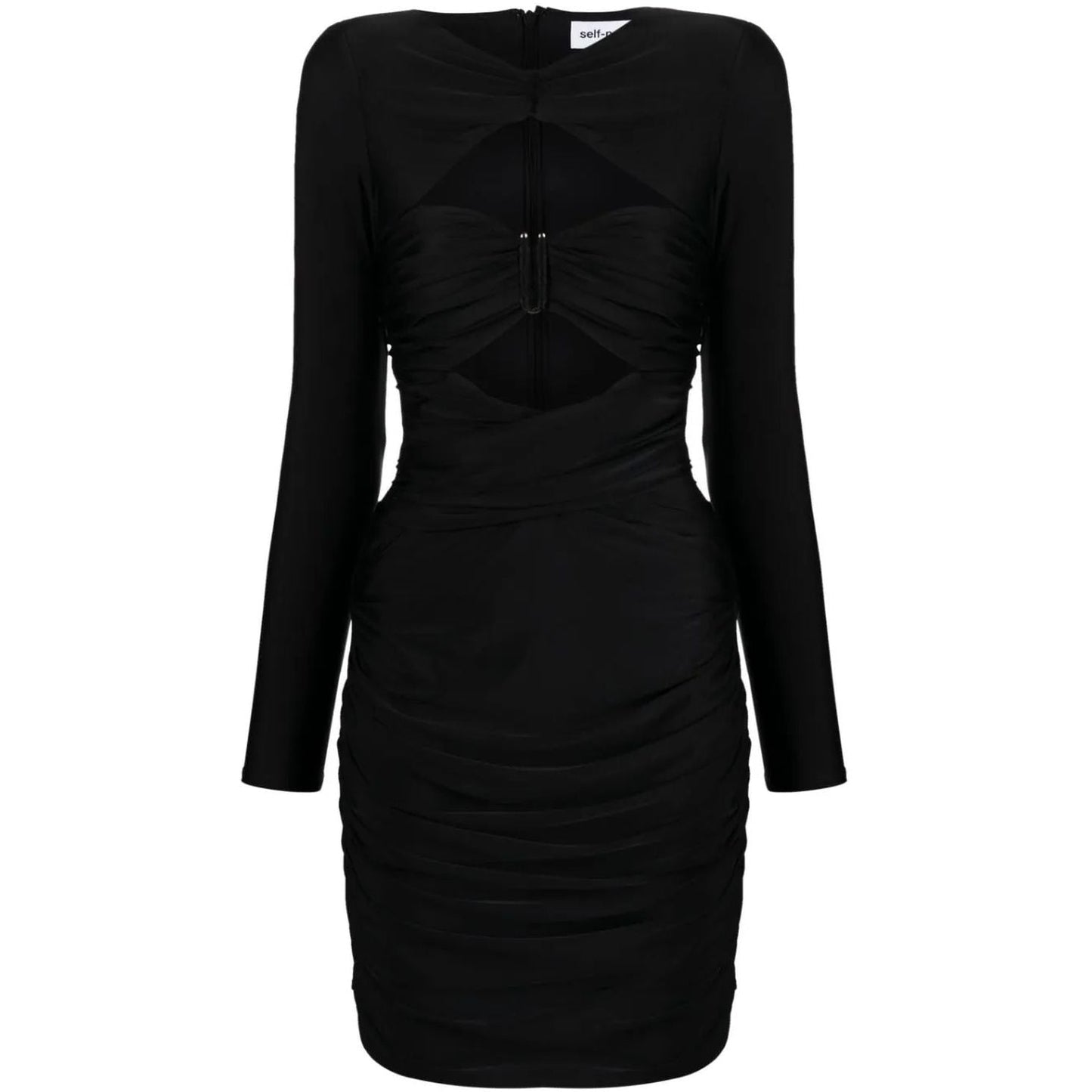 SELF PORTRAIT  moteriška  juoda  suknelė  Black jersey mini dress
