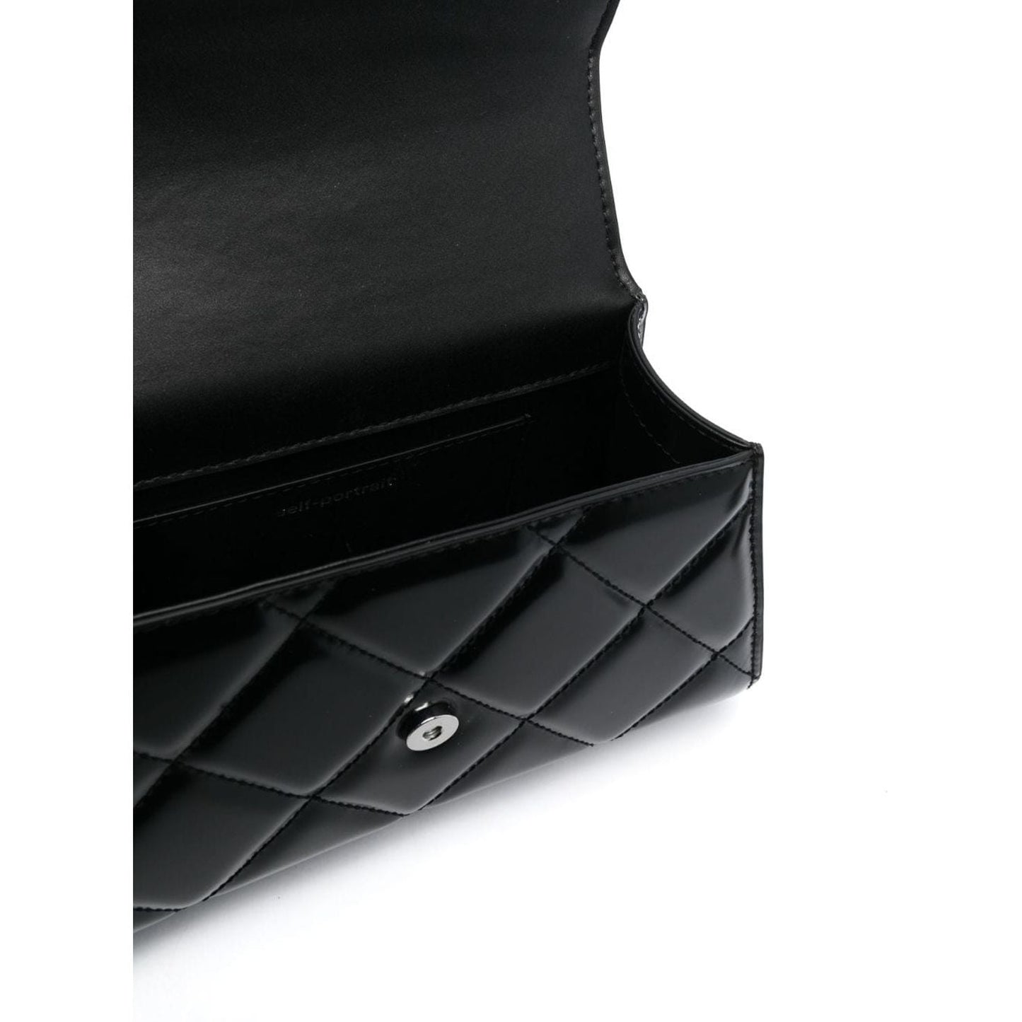 SELF PORTRAIT  moteriška  juoda  rankinė  Quilted shoulder mini bow bag