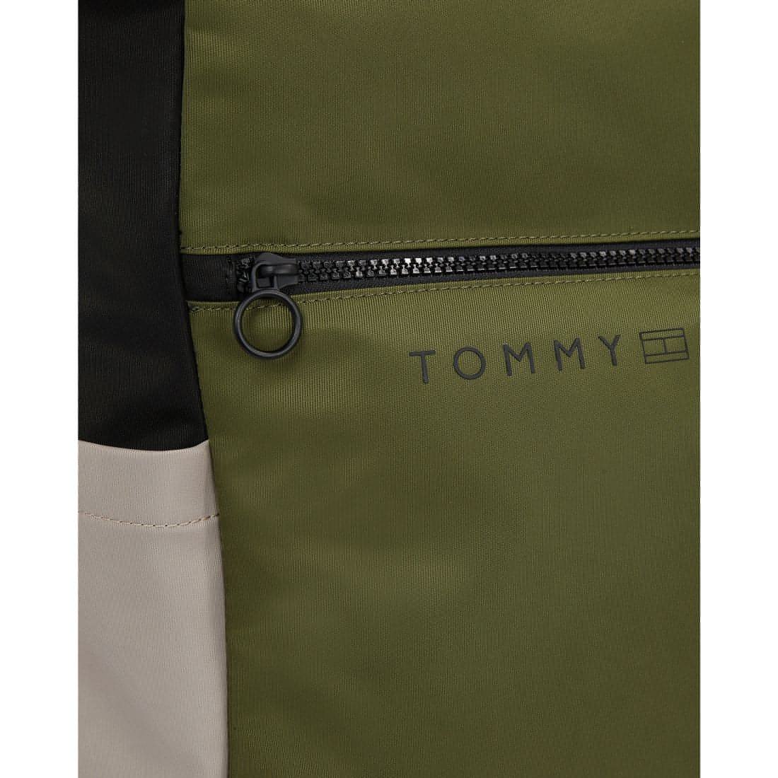 TOMMY HILFIGER vyriška žalia kuprinė Urban rolltop backpack