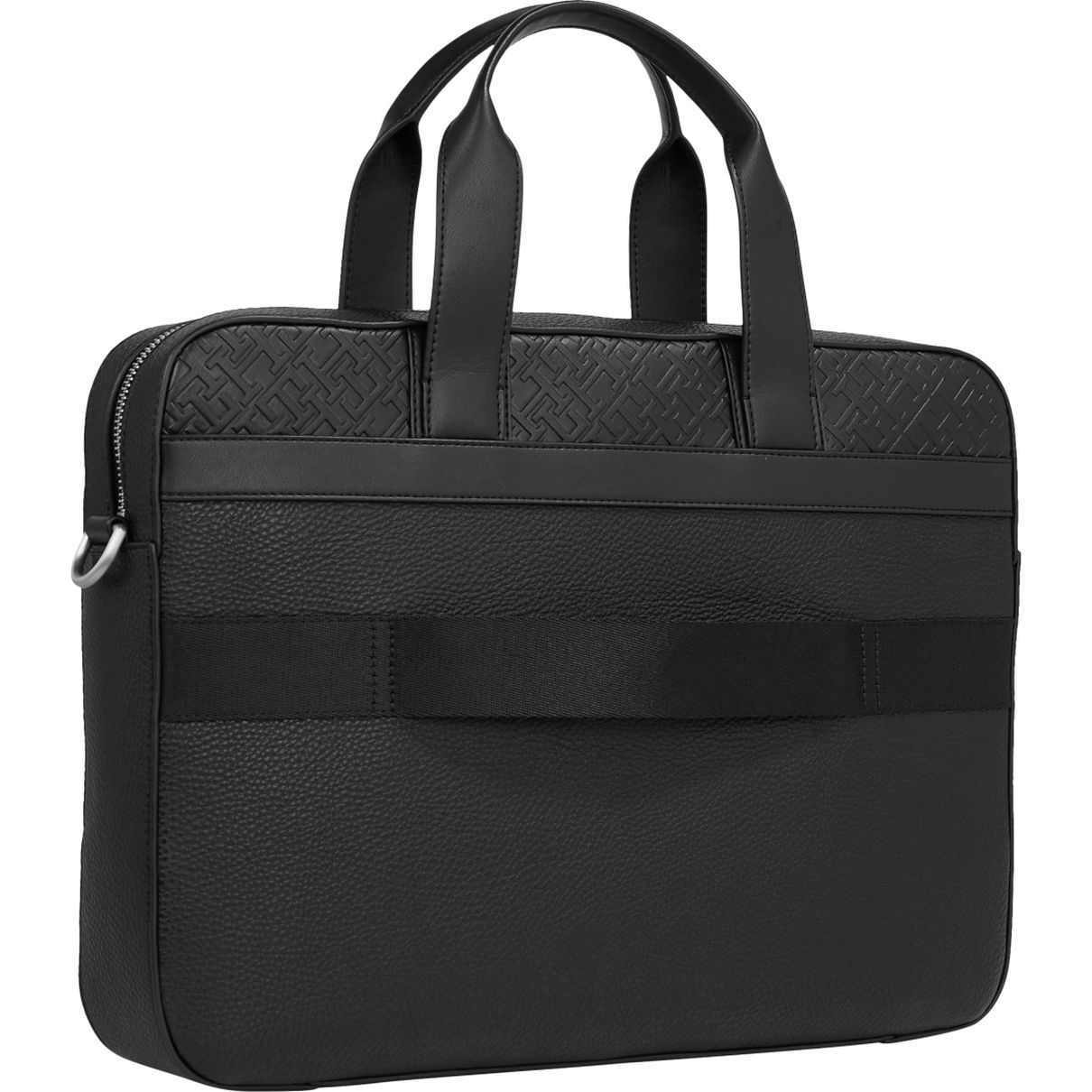 TOMMY HILFIGER vyriškas juodas nešiojamojo kompiuterio krepšys Central slim computer bag