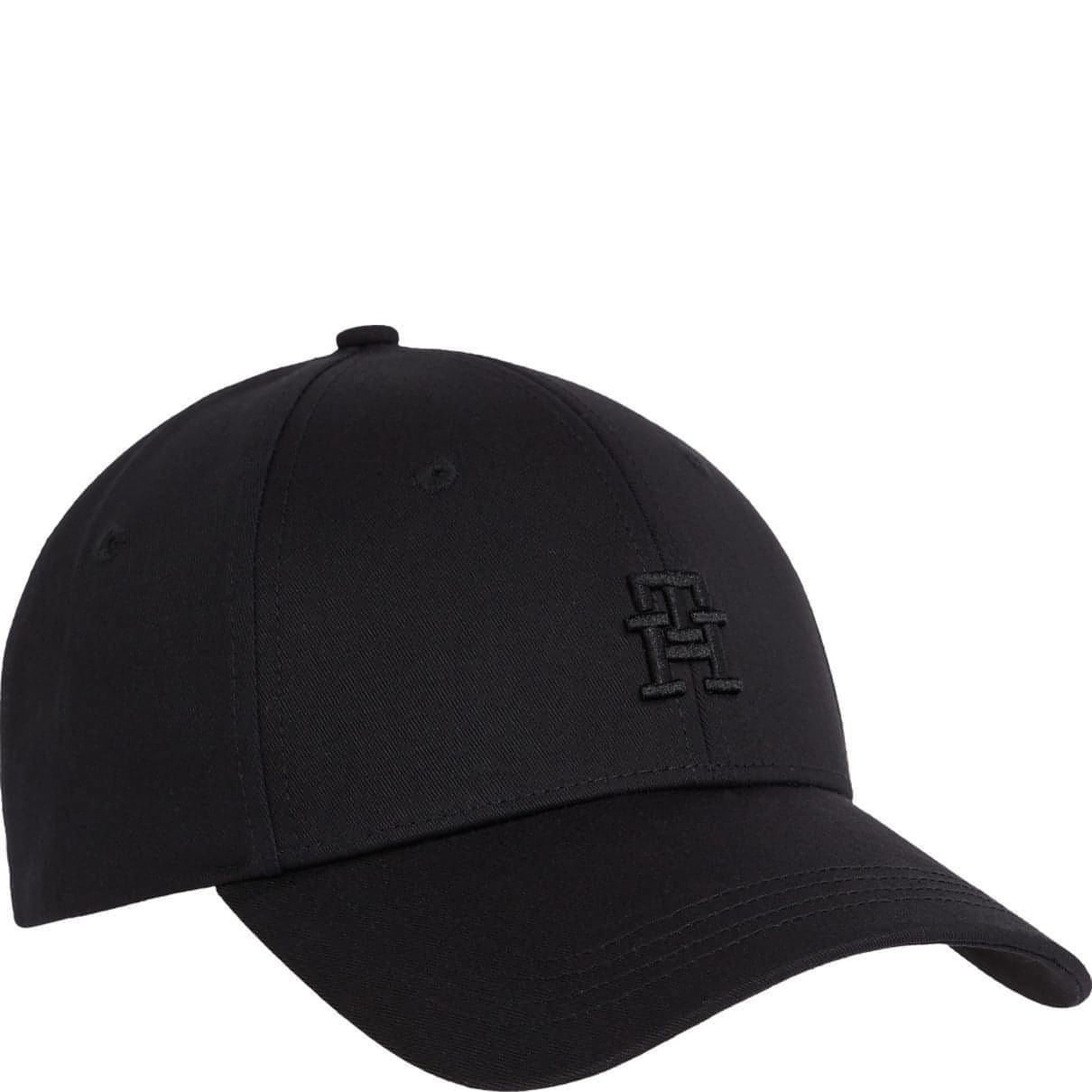 TOMMY HILFIGER vyriška juoda kepurė Monogram cap