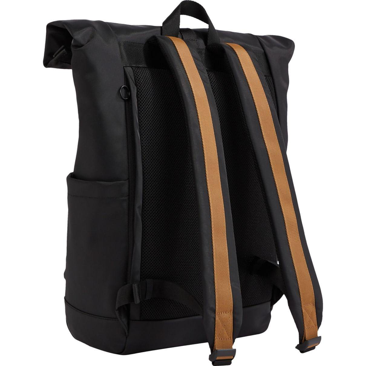 TOMMY HILFIGER vyriška juoda kuprinė Monotype rolltop backpack