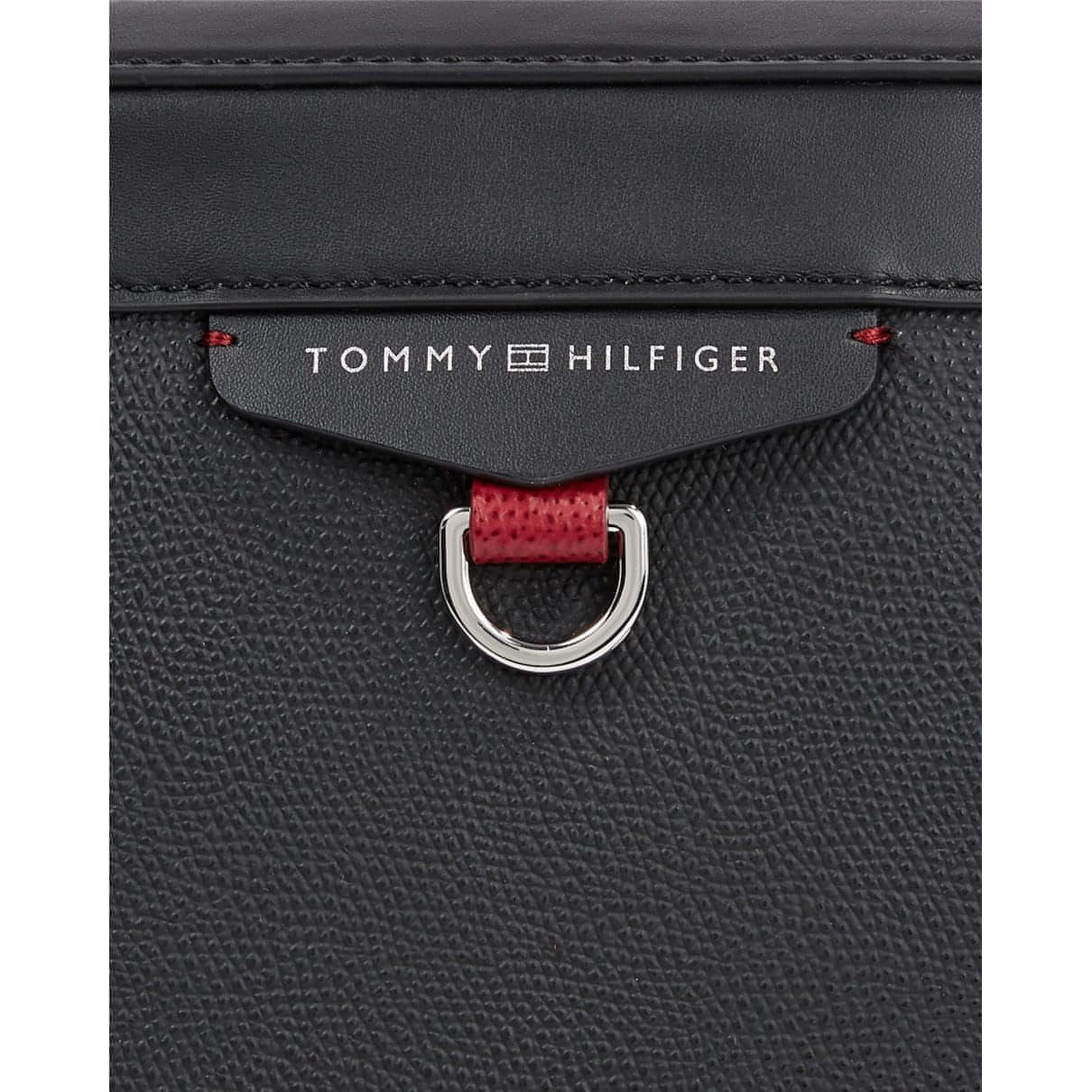 TOMMY HILFIGER vyriškas juodas nešiojamojo kompiuterio krepšys Structured laptop bag
