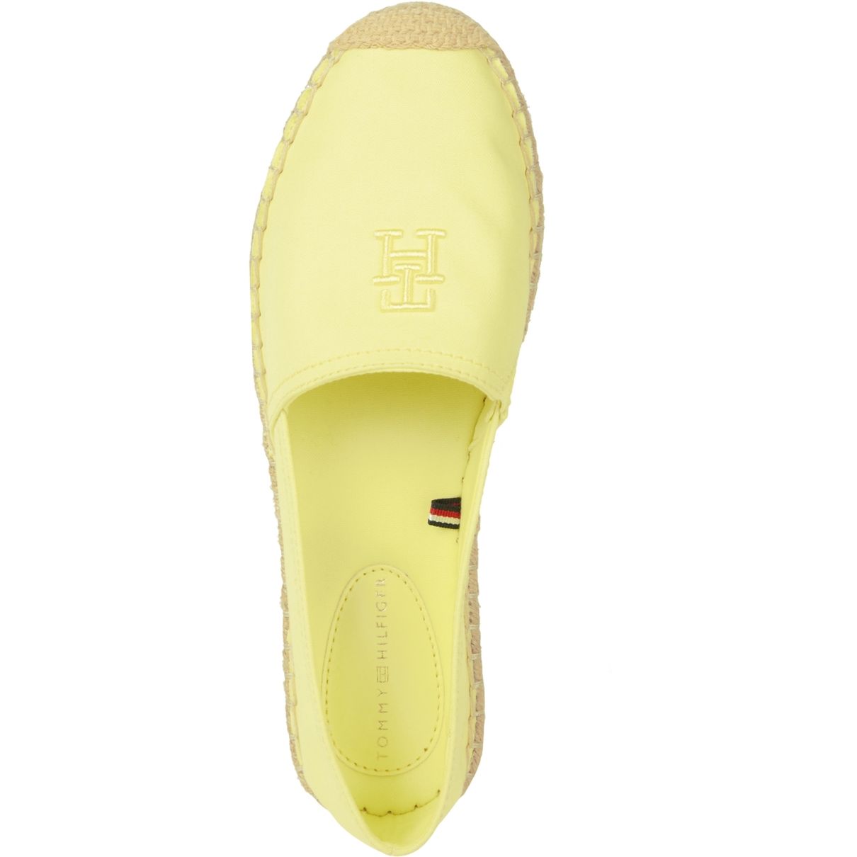 TOMMY HILFIGER loafer tipo bateliai moterims, Geltona, Embroidered flat espadrille