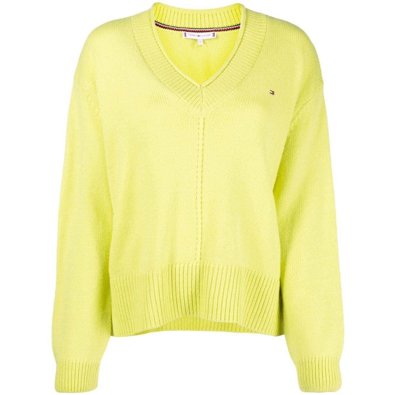 TOMMY HILFIGER moteriškas geltonas megztinis