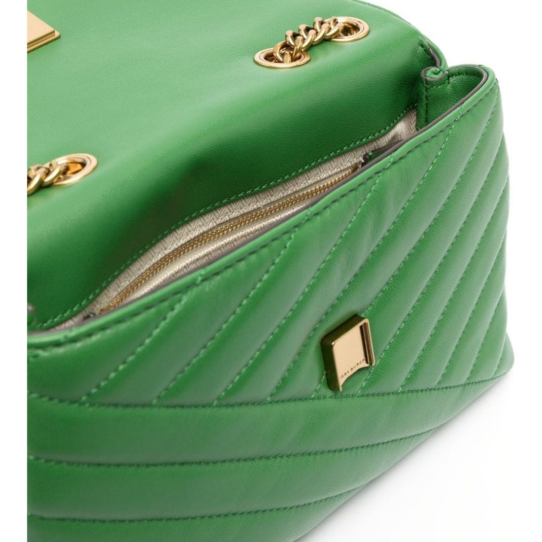 TORY BURCH moteriška žalia rankinė per petį Kira chevron shoulder bag