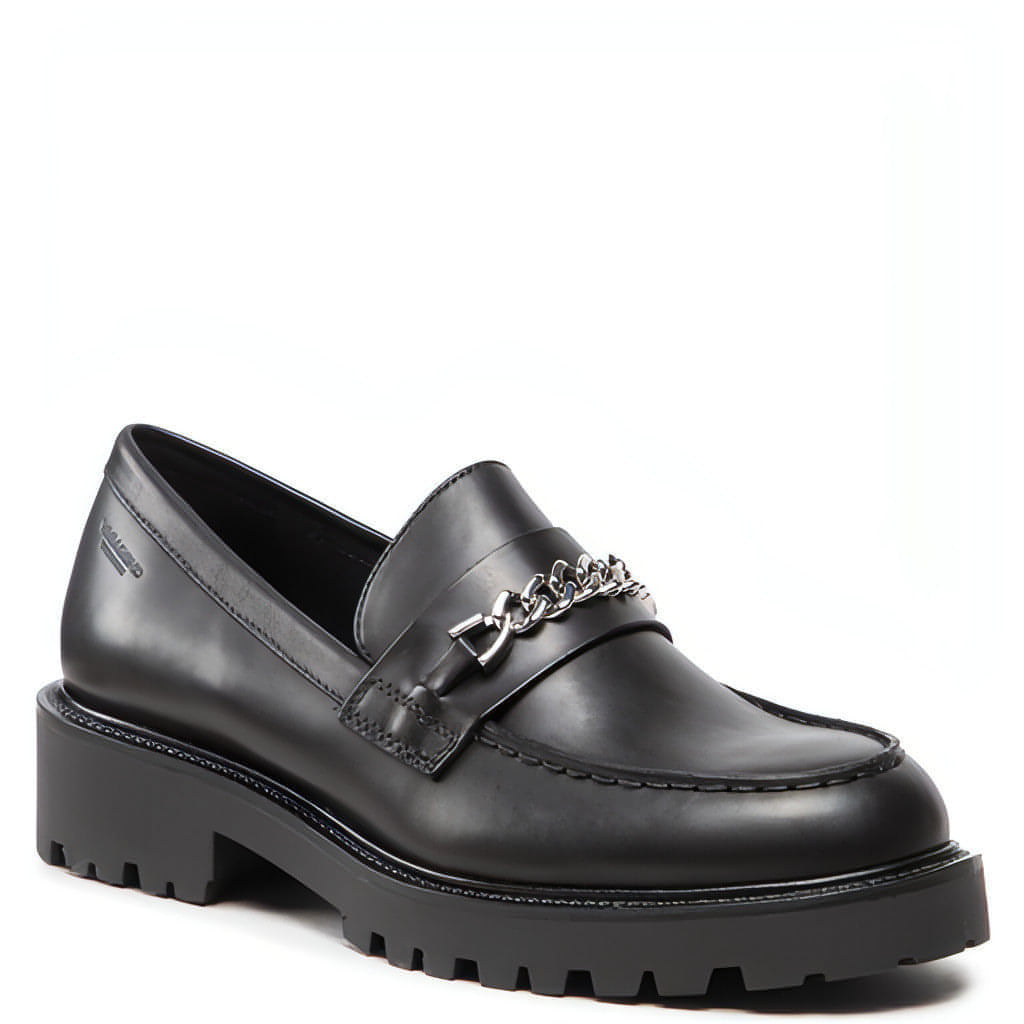 VAGABOND moteriški juodi loafer stiliaus bateliai KENOVA loafers