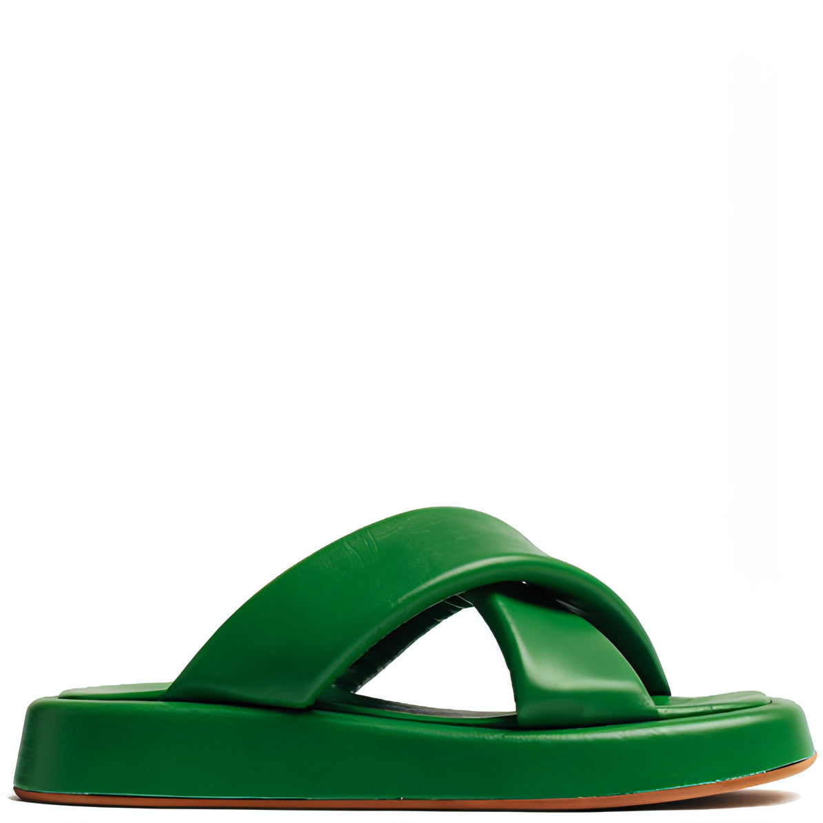 VAMSKO moteriškos žalios šlepetės Pillow slippers