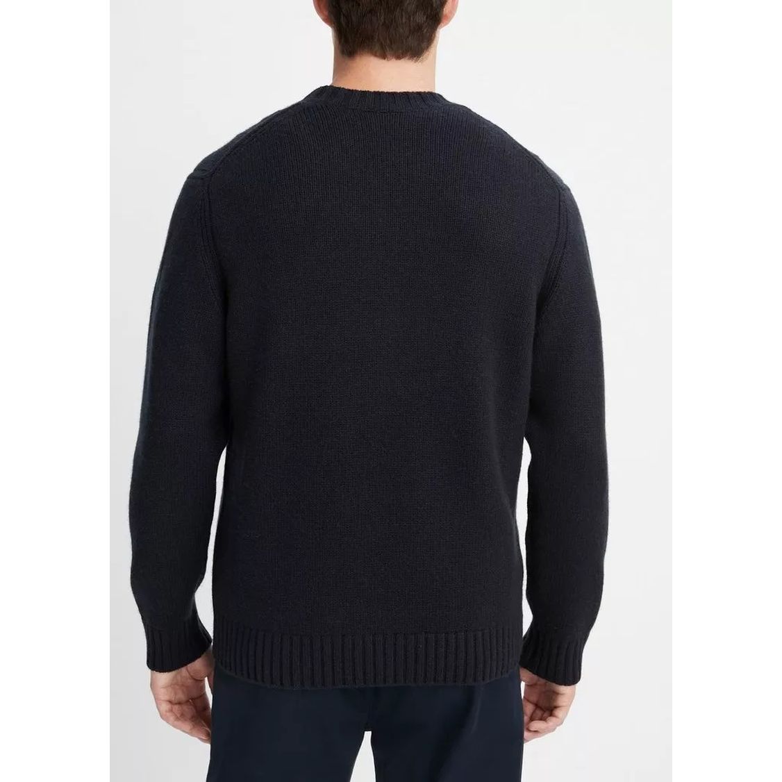 VINCE vyriškas mėlynas megztinis Relaxed crew sweater