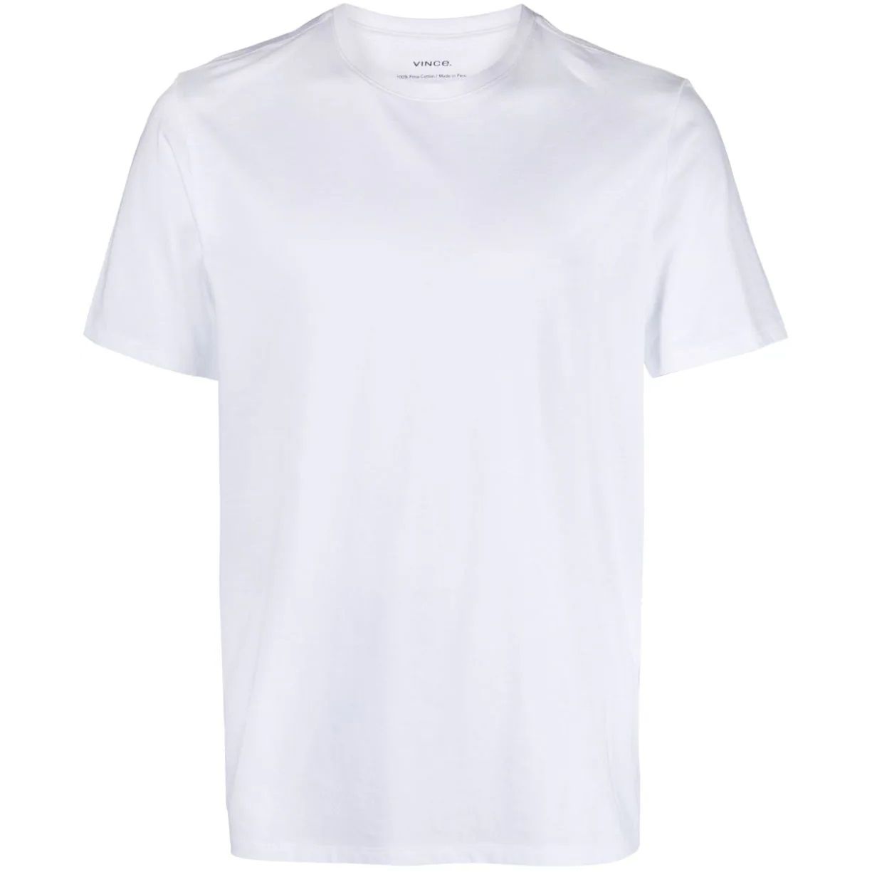 VINCE vyriški balti marškinėliai trumpomis rankovėmis Crew neck t-shirt
