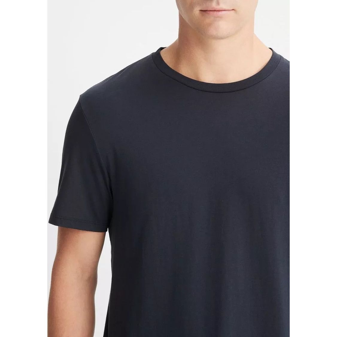 VINCE vyriški mėlyni marškinėliai trumpomis rankovėmis Crew neck t-shirt