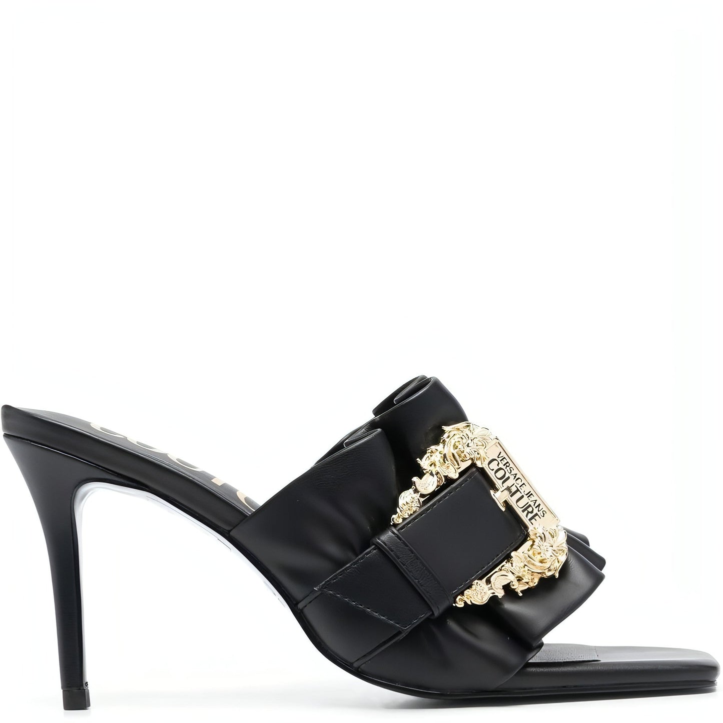 VERSACE JEANS COUTURE moteriškos juodos basutės Fondo emily sandals