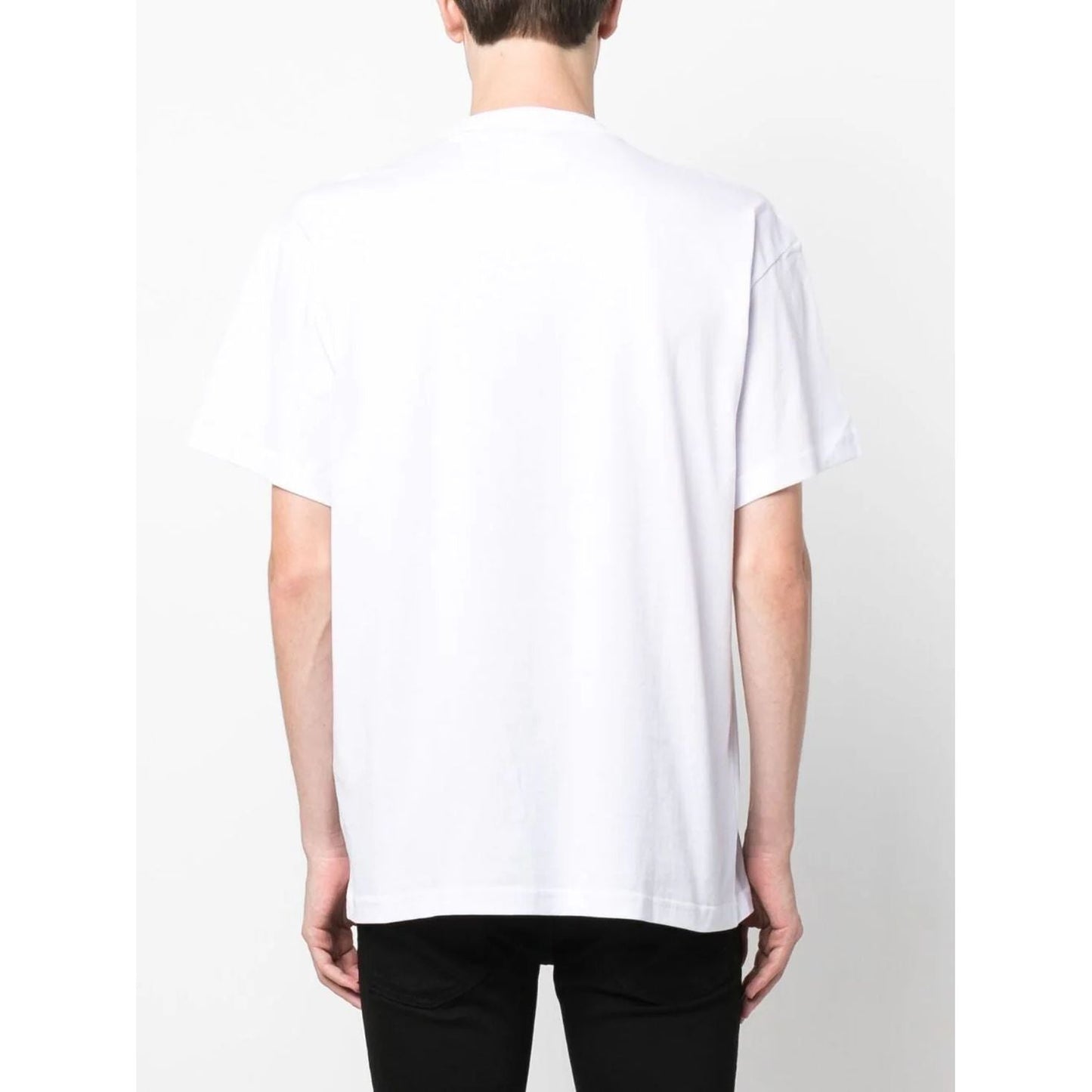 VERSACE JEANS COUTURE vyriški balti marškinėliai trumpomis rankovėmis T-shirt